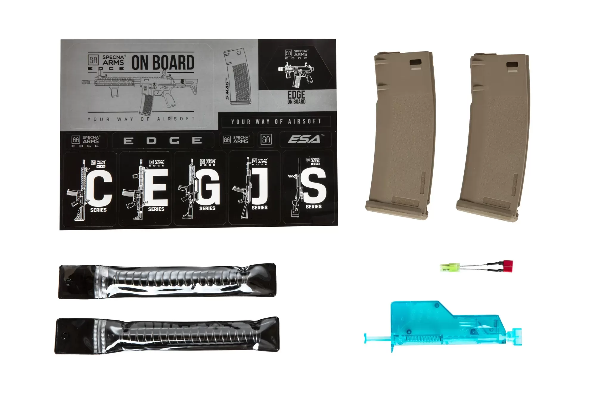 Airsoftová puška Specna Arms SA-P20 Prime™ Aster II ETU s bezkartáčovým motorem - Half-Tan