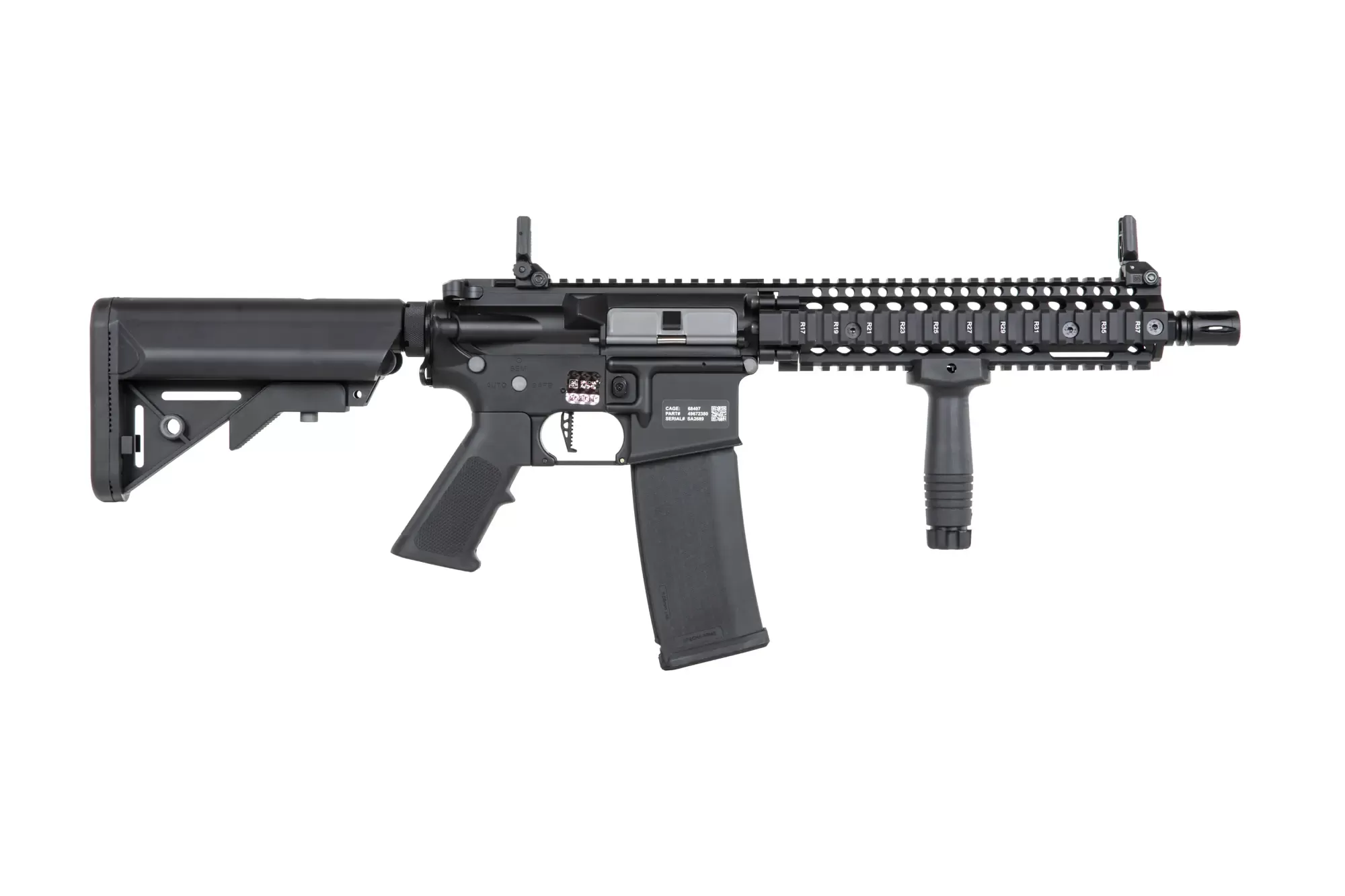 Airsoftová puška Specna Arms Daniel Defense® MK18 SA-P19 Prime™ Aster II ETU s bezkartáčovým motorem - černá