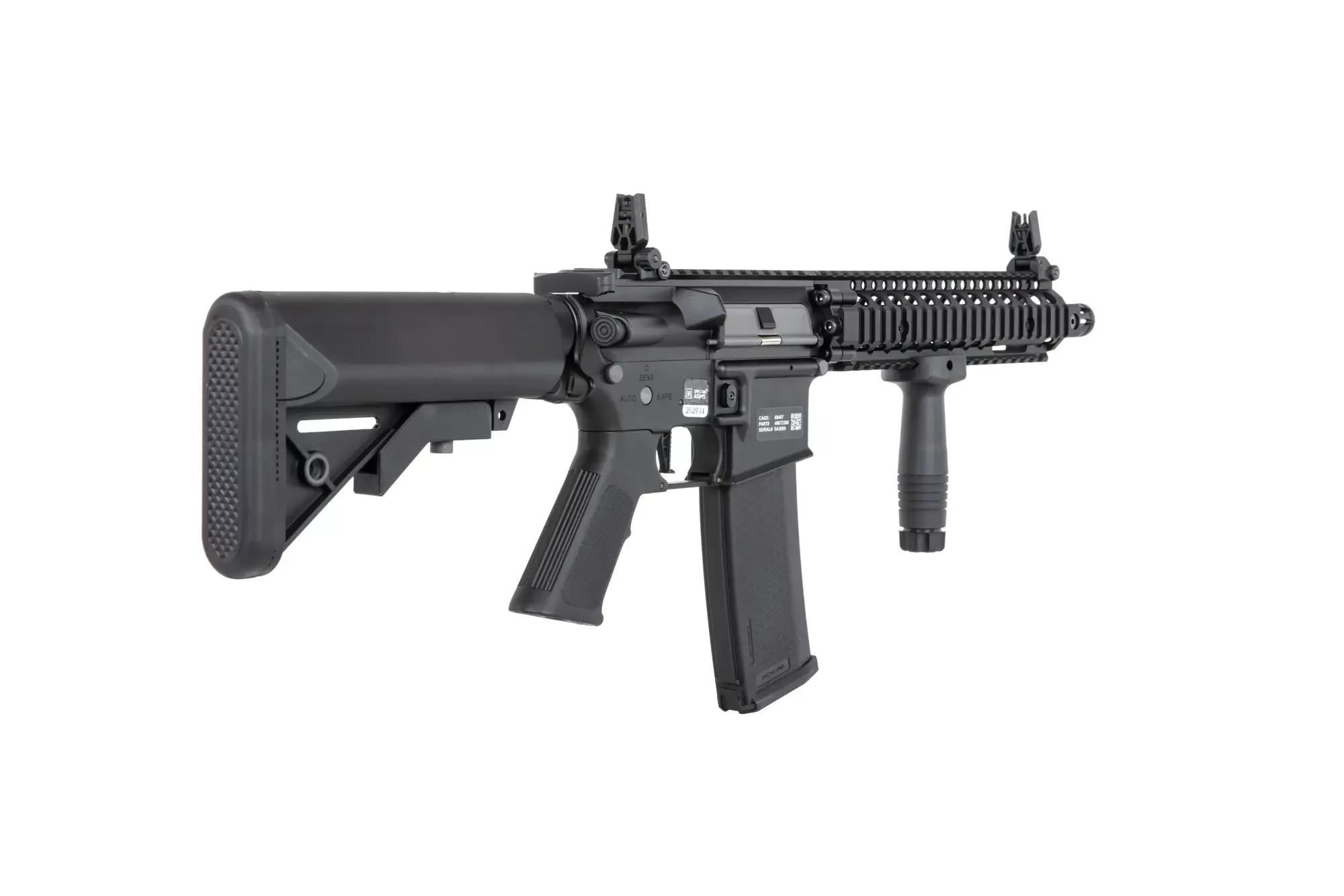 Airsoftová puška Specna Arms Daniel Defense® MK18 SA-P19 Prime™ Aster II ETU s bezkartáčovým motorem - černá