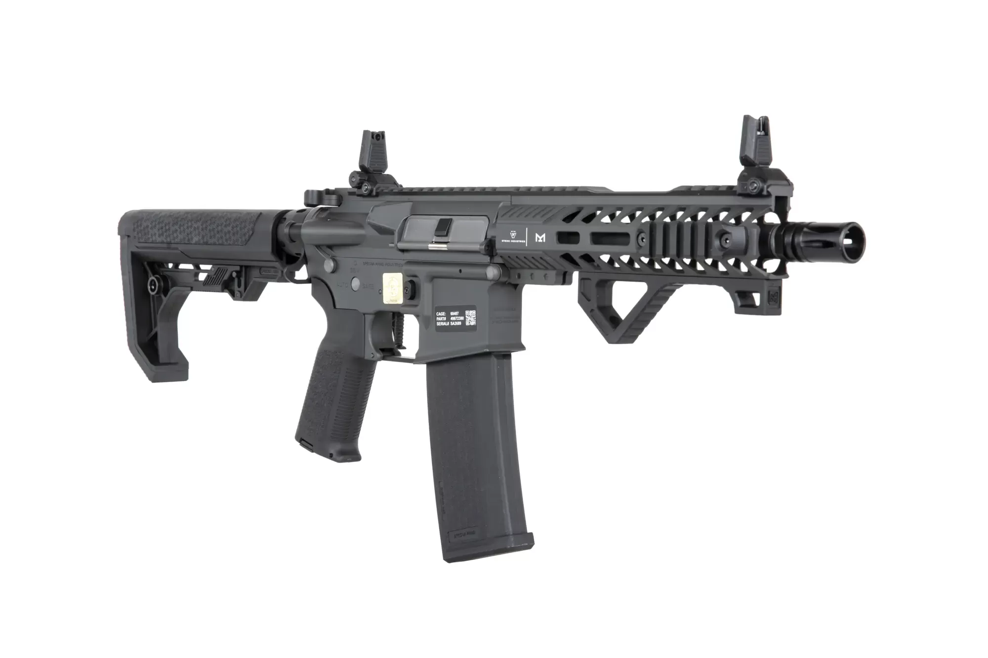 Airsoftová puška Specna Arms RRA SA-P17 Prime™ Light Ops Stock Aster II ETU s bezkartáčovým motorem - šedá