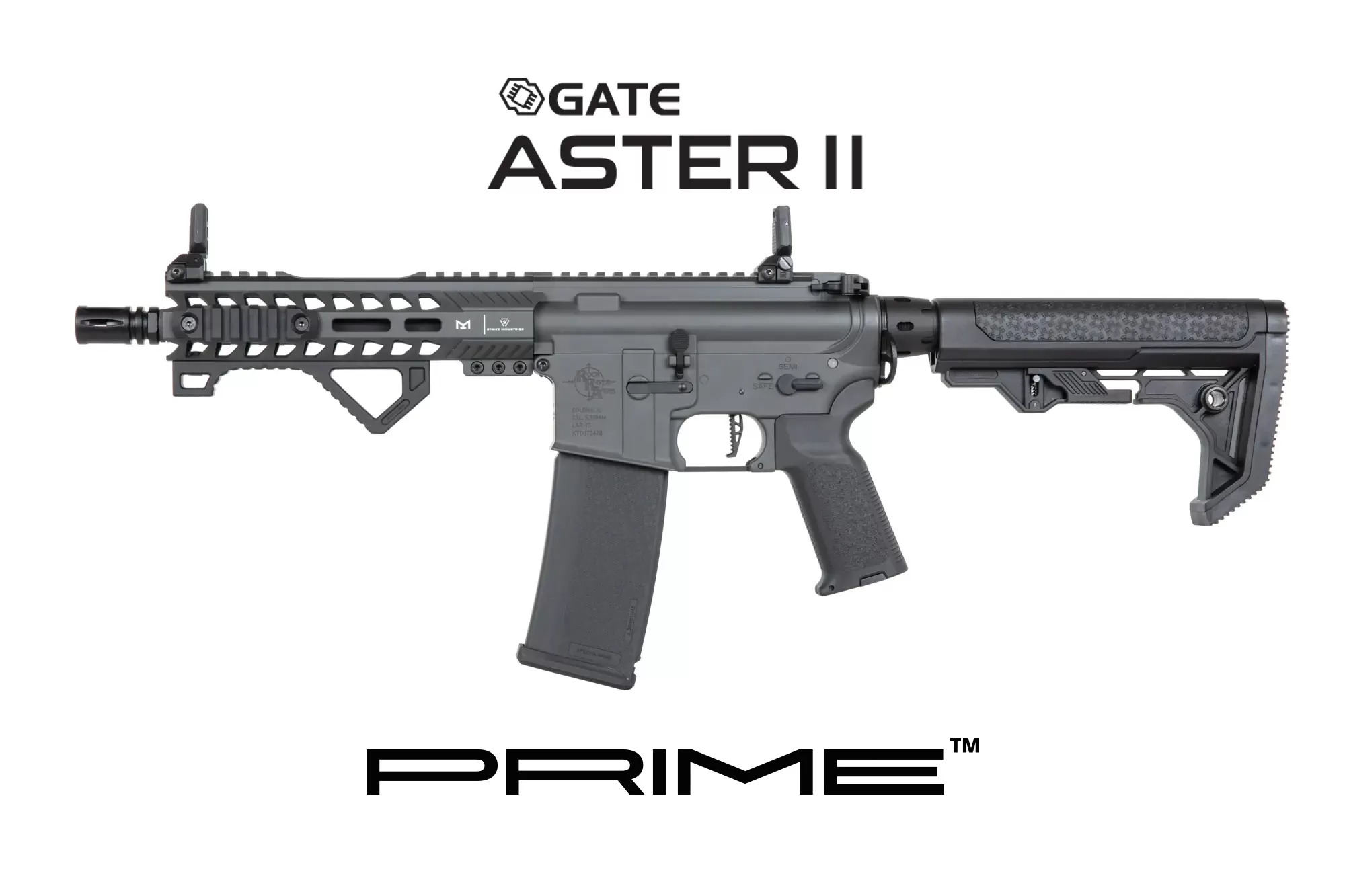 Airsoftová puška Specna Arms RRA SA-P17 Prime™ Light Ops Stock Aster II ETU s bezkartáčovým motorem - šedá