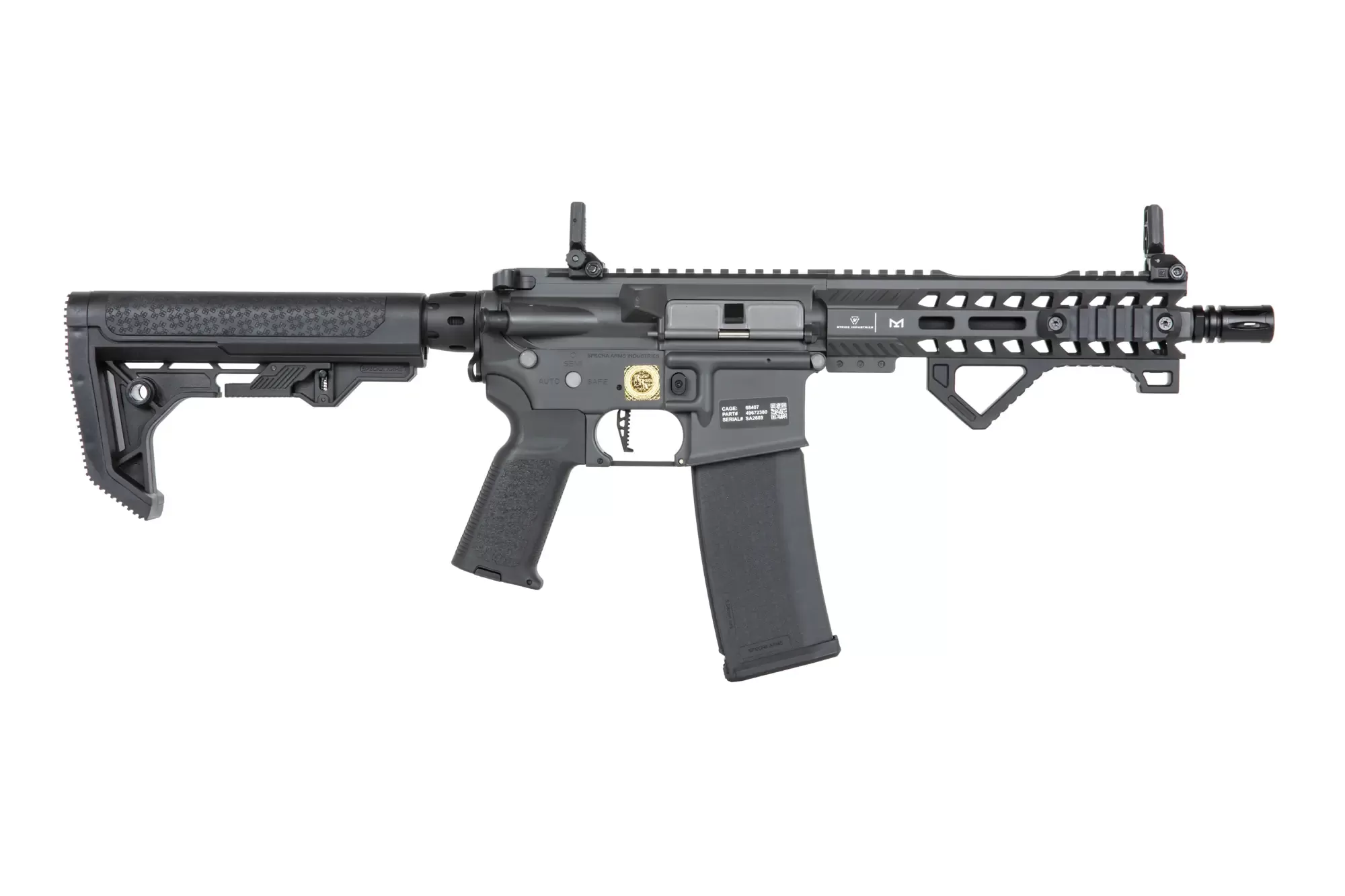 Airsoftová puška Specna Arms RRA SA-P17 Prime™ Light Ops Stock Aster II ETU s bezkartáčovým motorem - šedá