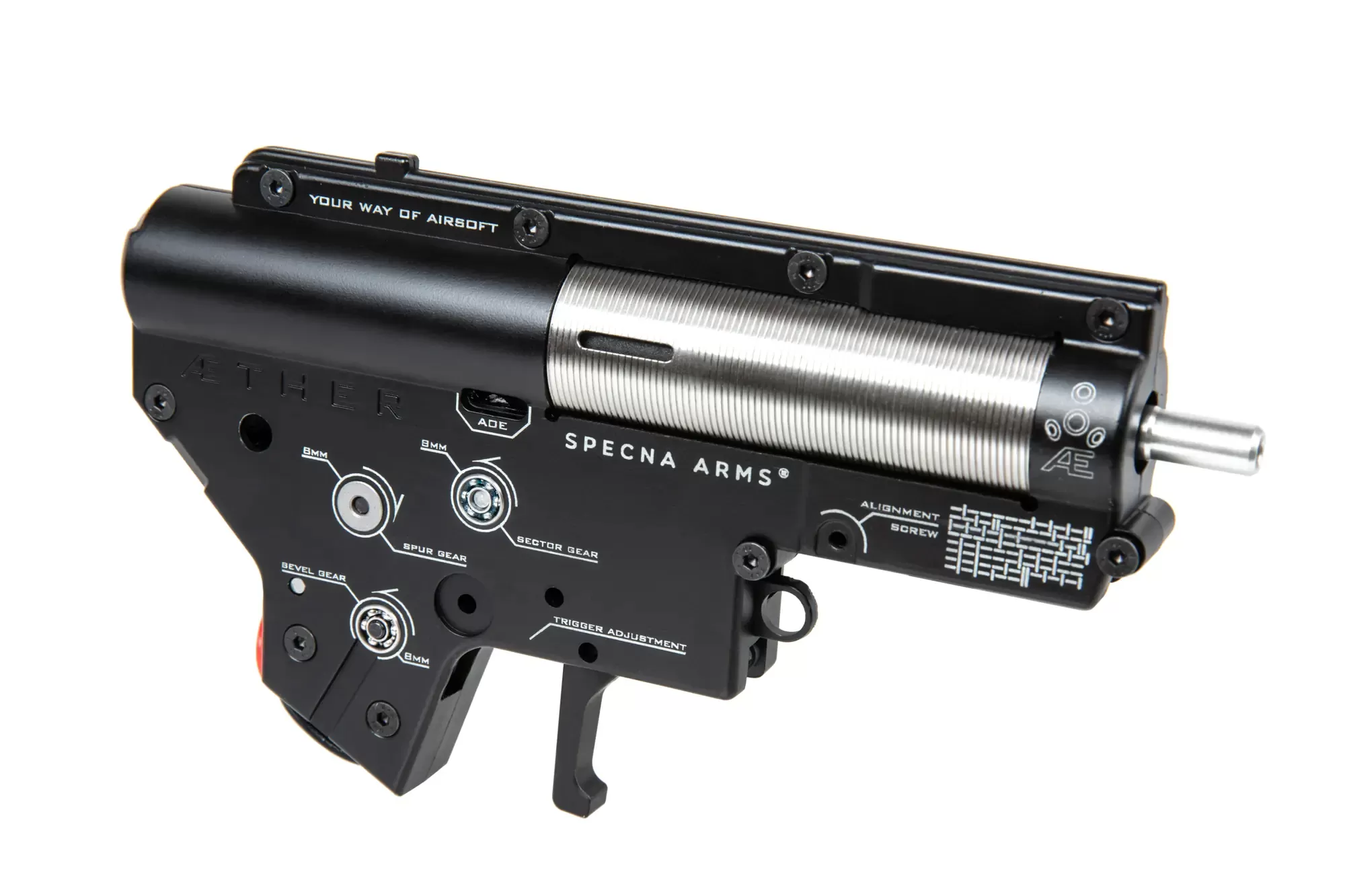 Airsoftová puška Specna Arms RRA SA-P17 Prime™ Light Ops Stock Kestrel™ ETU s bezkartáčovým motorem - šedá