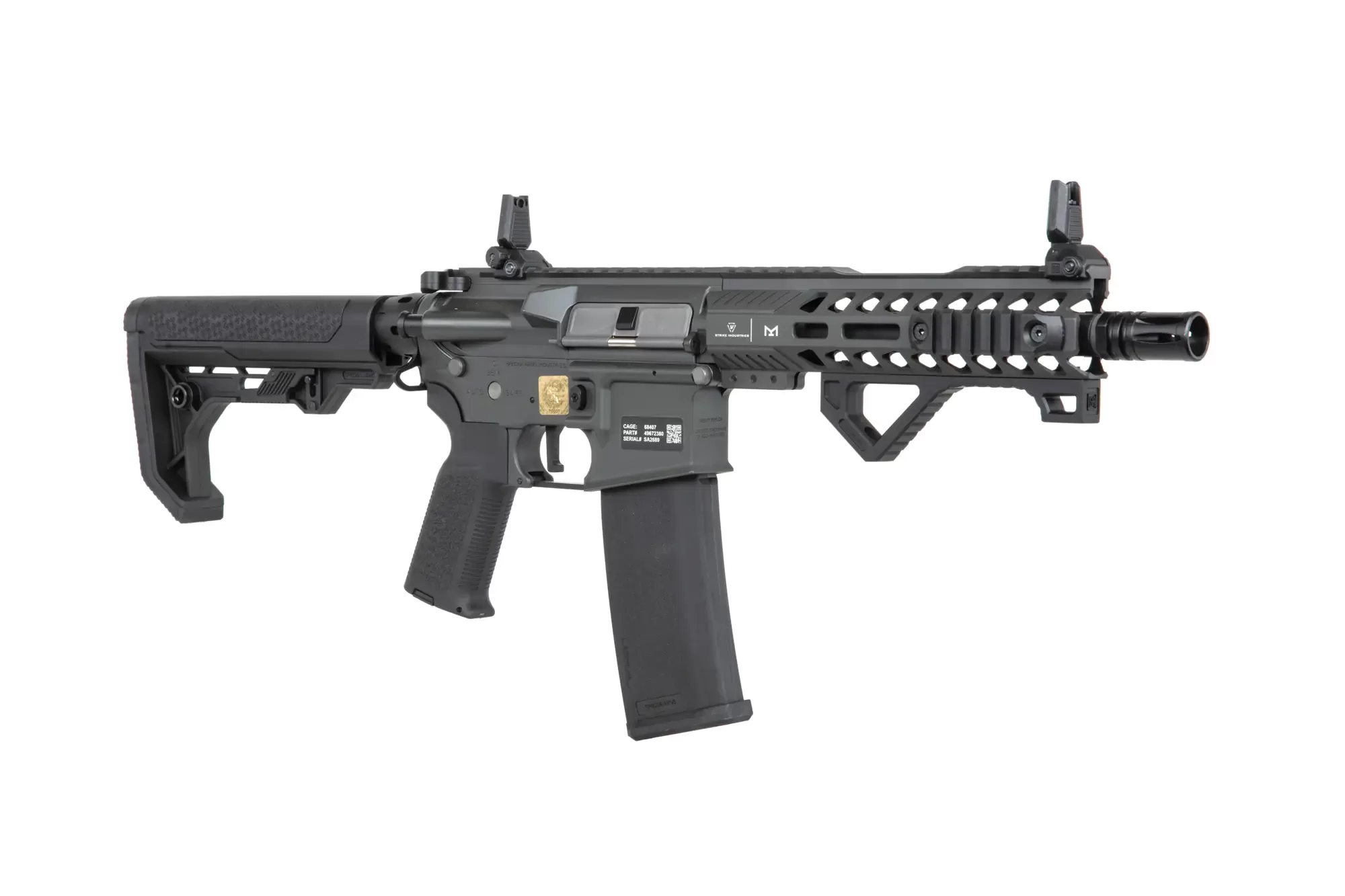 Airsoftová puška Specna Arms RRA SA-P17 Prime™ Light Ops Stock Kestrel™ ETU s bezkartáčovým motorem - šedá