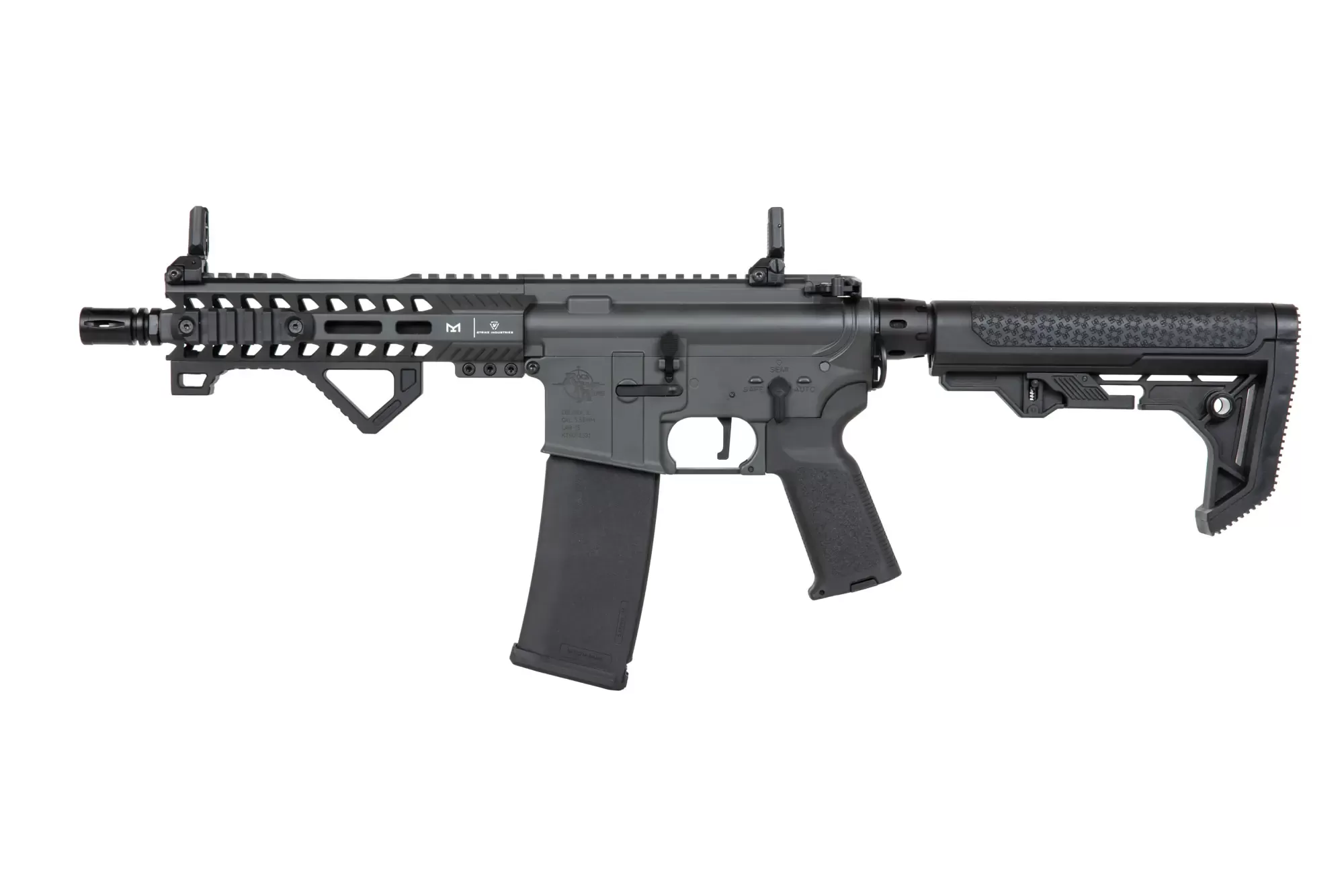 Airsoftová puška Specna Arms RRA SA-P17 Prime™ Light Ops Stock Kestrel™ ETU s bezkartáčovým motorem - šedá
