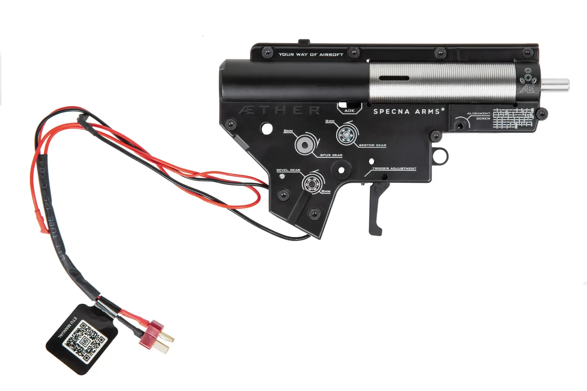 Airsoftová puška Specna Arms RRA SA-P17 Prime™ Light Ops Stock Kestrel™ ETU s bezkartáčovým motorem - šedá