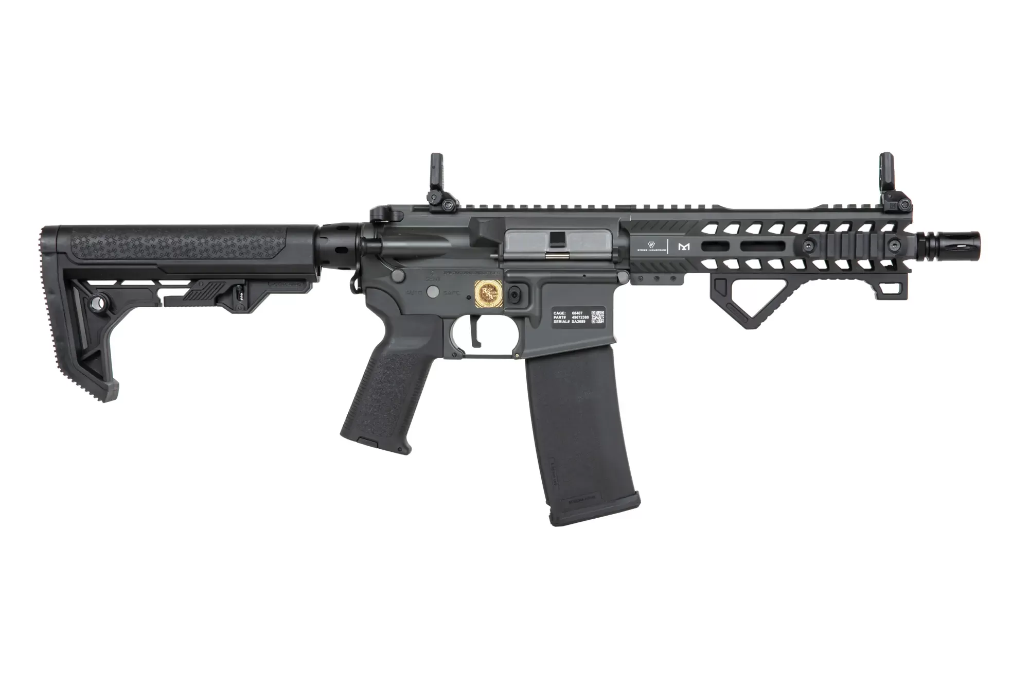 Airsoftová puška Specna Arms RRA SA-P17 Prime™ Light Ops Stock Kestrel™ ETU s bezkartáčovým motorem - šedá