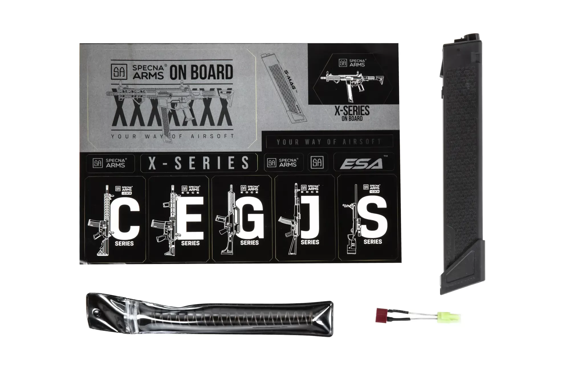 Airsoftový samopal Specna Arms SA-FX02 FLEX™ HAL ETU™ - Černý
