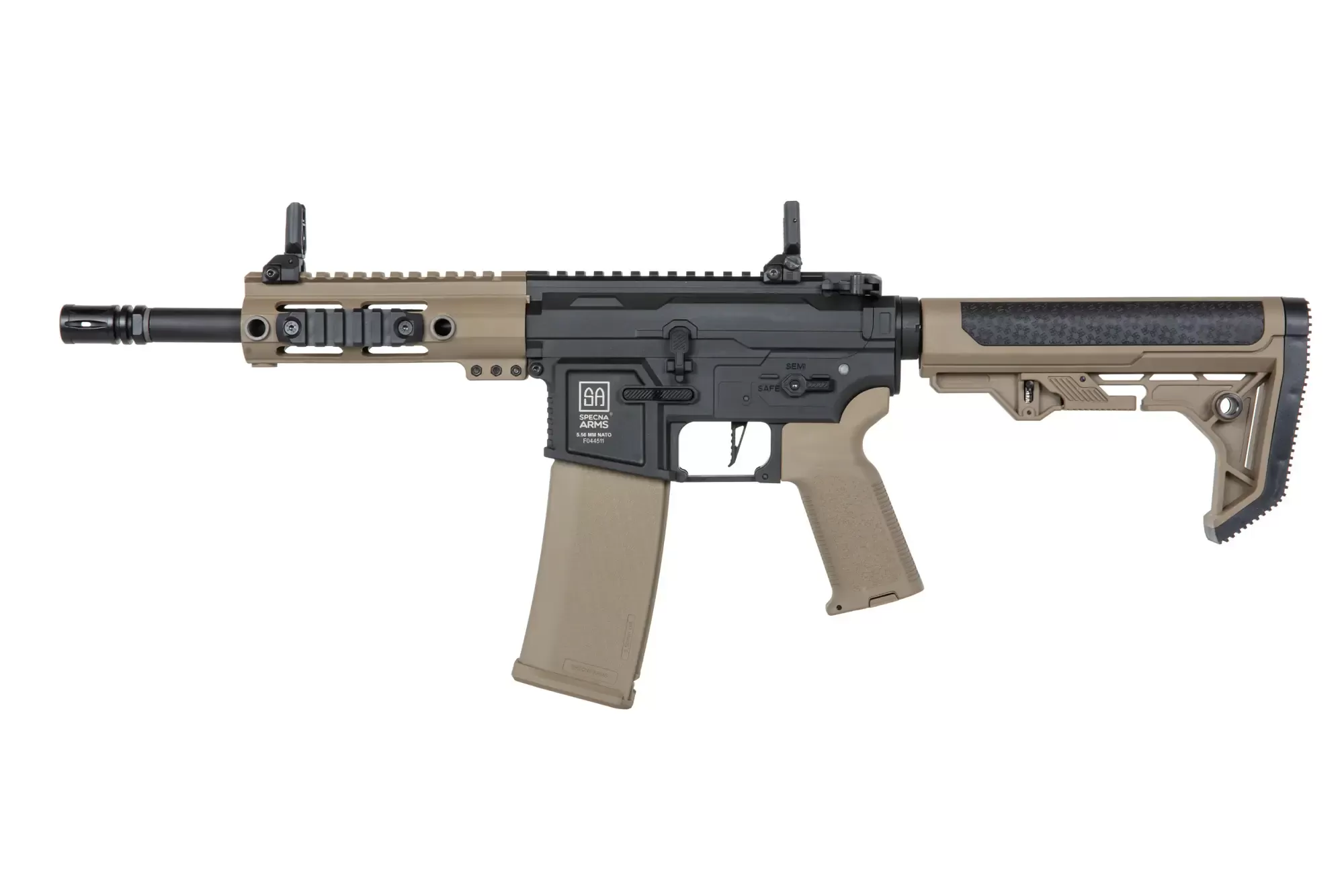 Airsoftová puška Specna Arms SA-F04-RL FLEX™ HAL ETU™ Light Ops/ New Receiver - Half-Tan