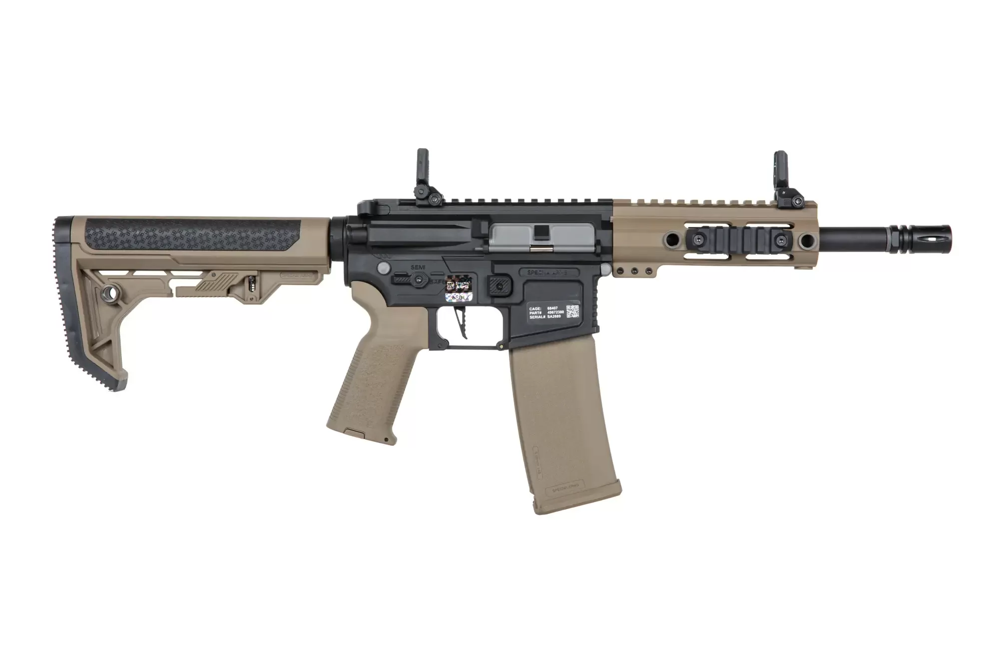 Airsoftová puška Specna Arms SA-F04-RL FLEX™ HAL ETU™ Light Ops/ New Receiver - Half-Tan