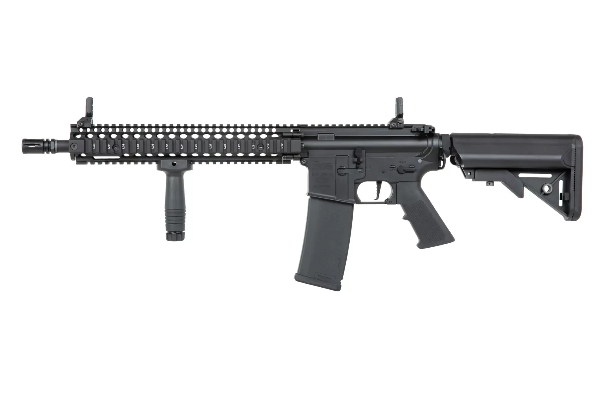 Airsoftová puška Specna Arms Daniel Defense® MK18 SA-P26 Prime™ HAL™ ETU s bezkartáčovým motorem - černá