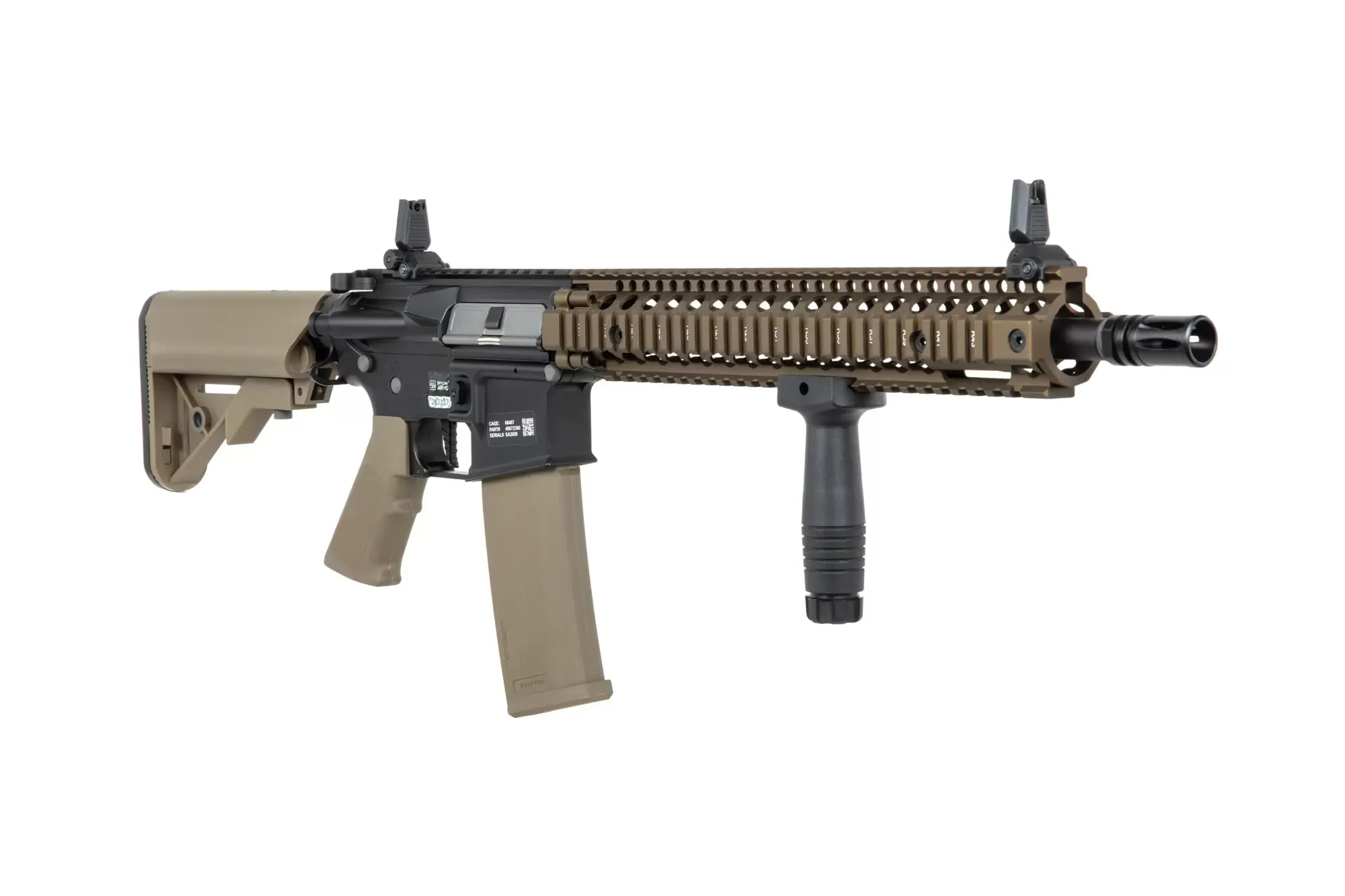 Airsoftová puška Specna Arms Daniel Defense® MK18 SA-P26 Prime™ HAL™ ETU s bezkartáčovým motorem - Chaos Bronze