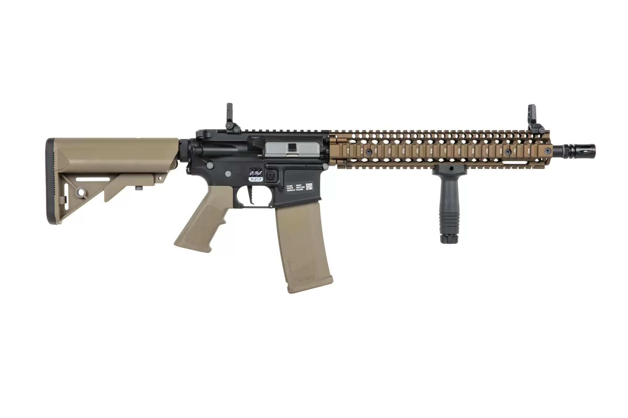 Airsoftová puška Specna Arms Daniel Defense® MK18 SA-P26 Prime™ HAL™ ETU s bezkartáčovým motorem - Chaos Bronze