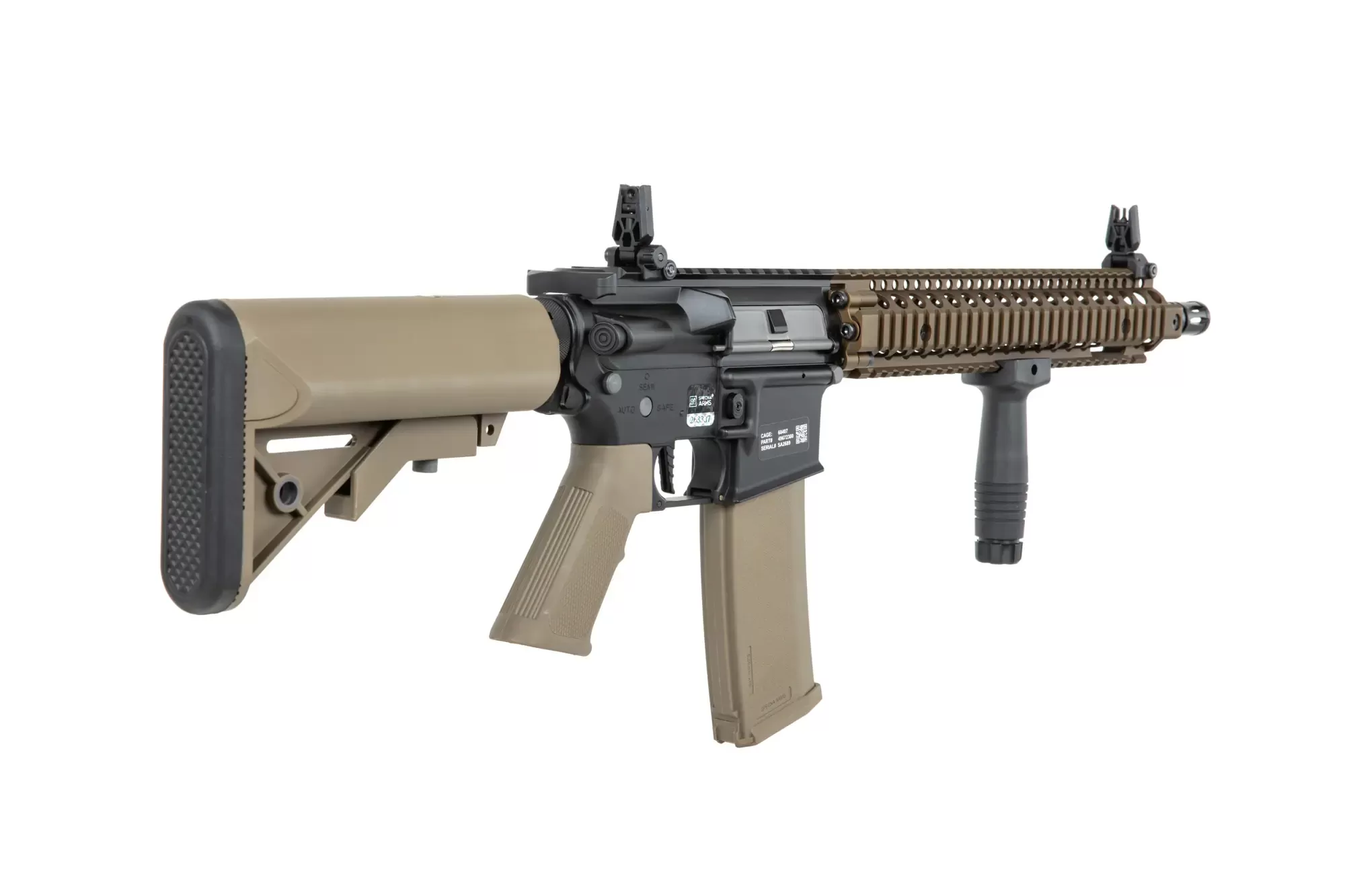 Airsoftová puška Specna Arms Daniel Defense® MK18 SA-P26 Prime™ HAL™ ETU s bezkartáčovým motorem - Chaos Bronze