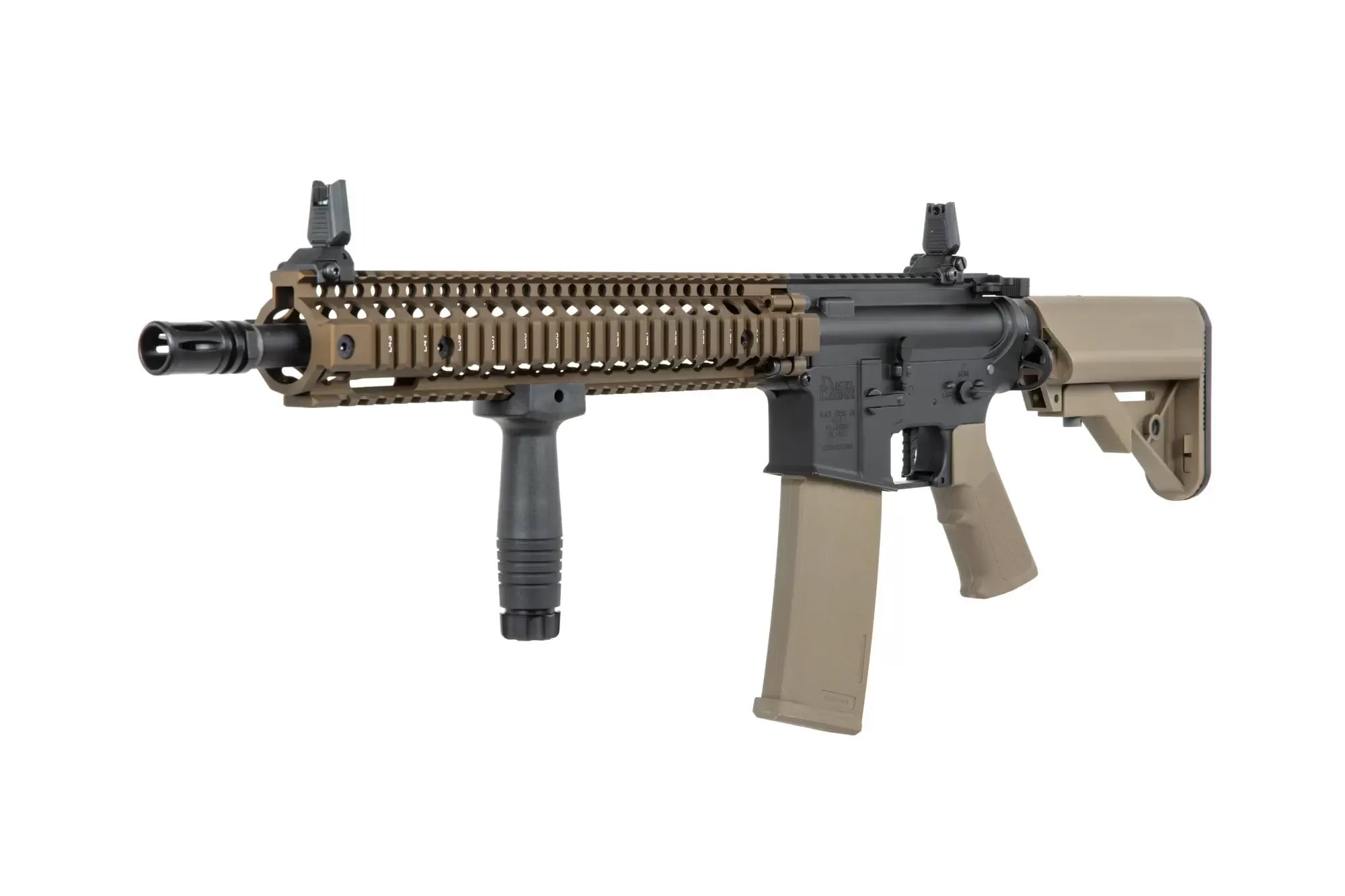 Airsoftová puška Specna Arms Daniel Defense® MK18 SA-P26 Prime™ HAL™ ETU s bezkartáčovým motorem - Chaos Bronze