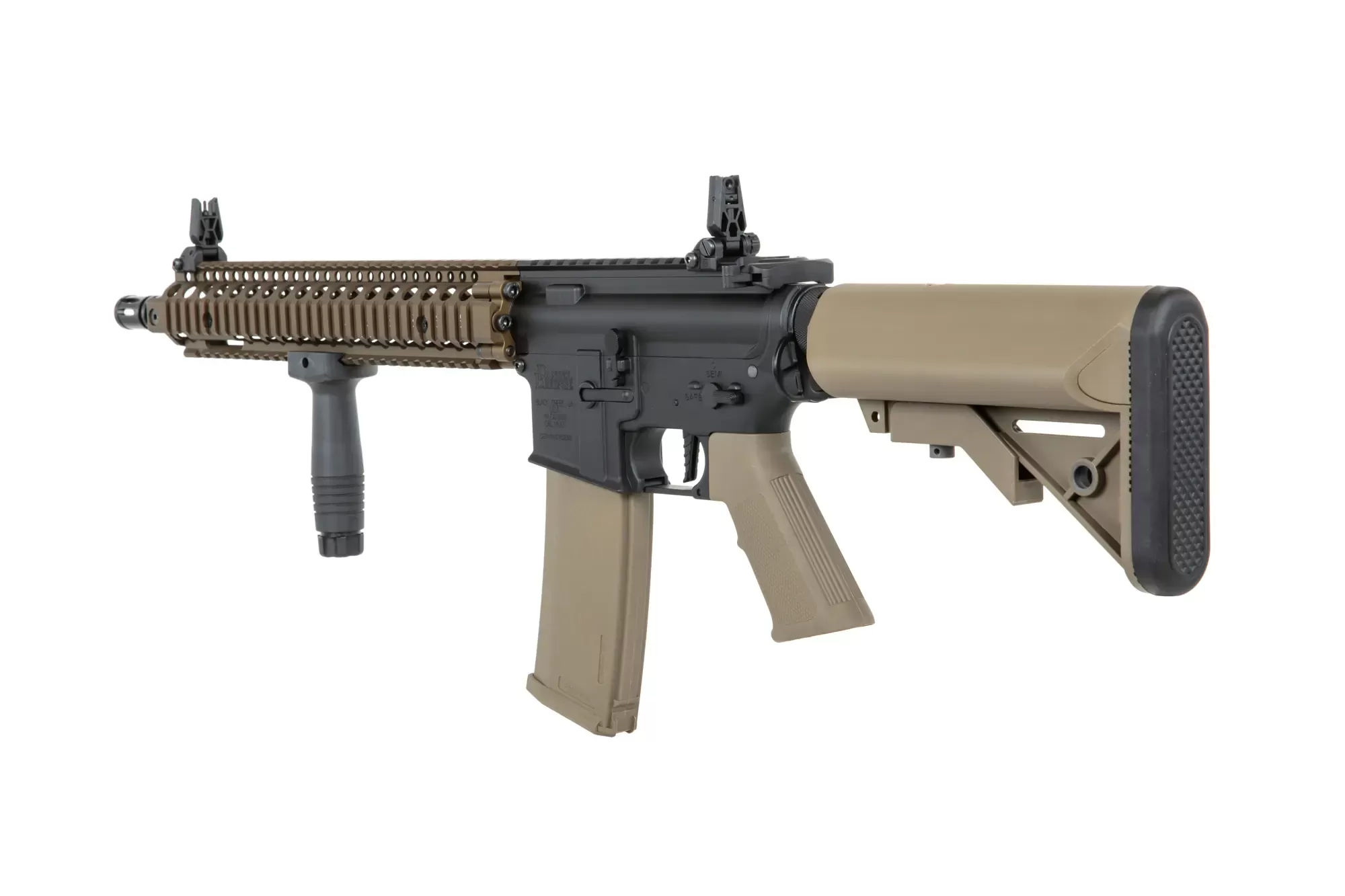 Airsoftová puška Specna Arms Daniel Defense® MK18 SA-P26 Prime™ HAL™ ETU s bezkartáčovým motorem - Chaos Bronze