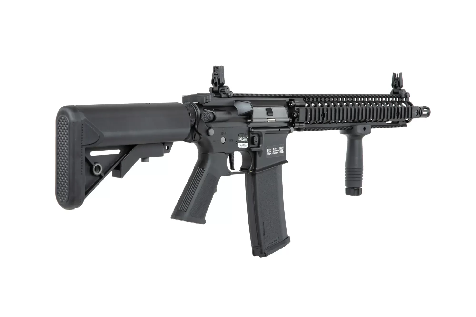 Airsoftová puška Specna Arms Daniel Defense® MK18 SA-P26 Prime™ HAL™ ETU s bezkartáčovým motorem - černá