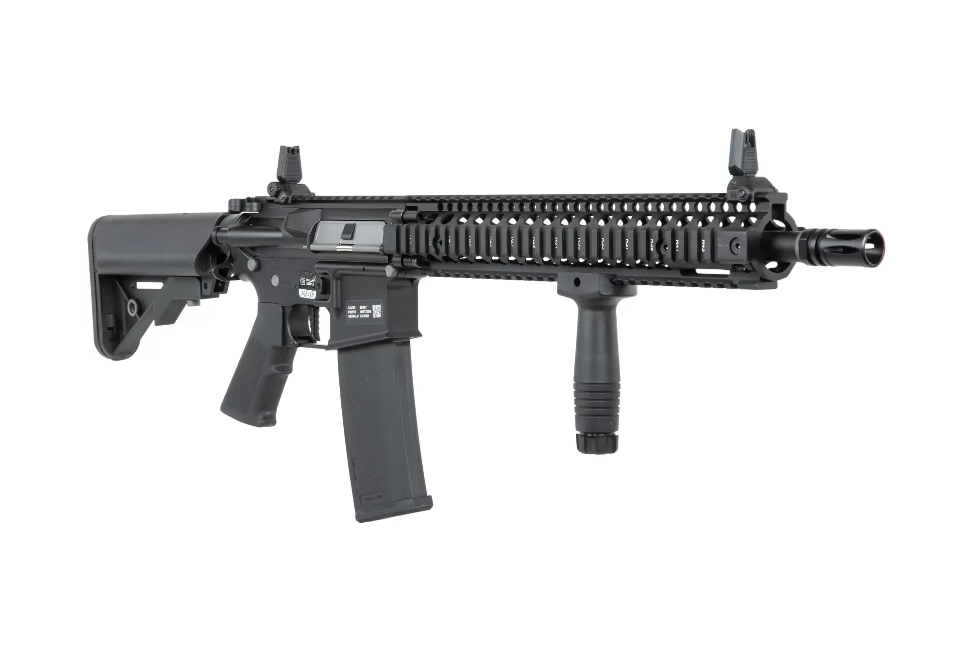 Airsoftová puška Specna Arms Daniel Defense® MK18 SA-P26 Prime™ HAL™ ETU s bezkartáčovým motorem - černá