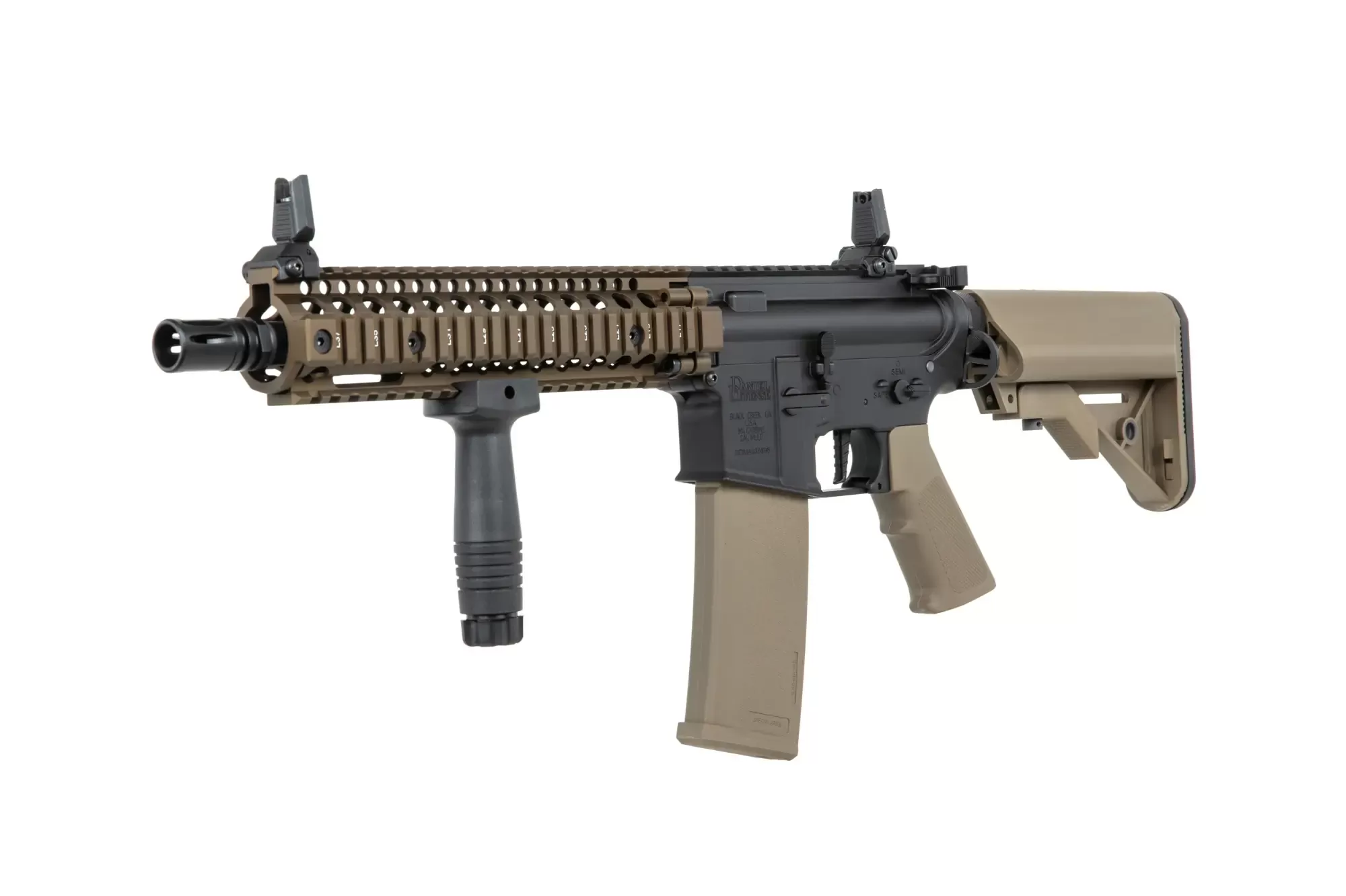 Airsoftová puška Specna Arms Daniel Defense® MK18 SA-P19 Prime™ HAL™ ETU s bezkartáčovým motorem - Chaos Bronze