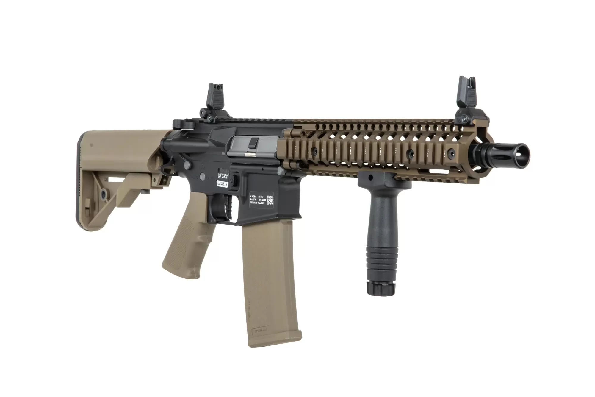 Airsoftová puška Specna Arms Daniel Defense® MK18 SA-P19 Prime™ HAL™ ETU s bezkartáčovým motorem - Chaos Bronze