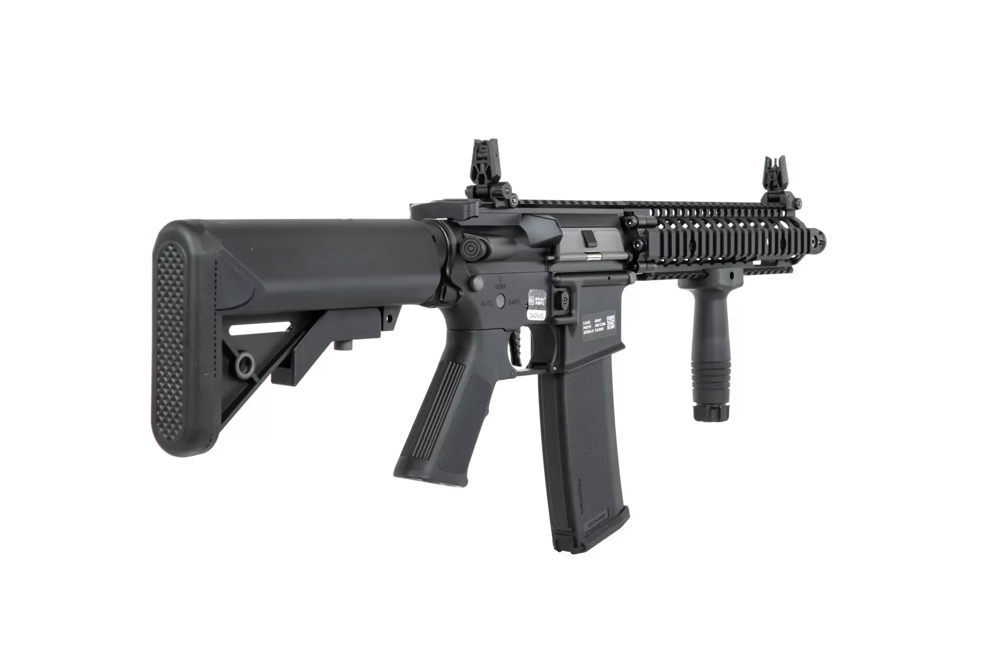 Airsoftová puška Specna Arms Daniel Defense® MK18 SA-P19 Prime™ HAL™ ETU s bezkartáčovým motorem - černá