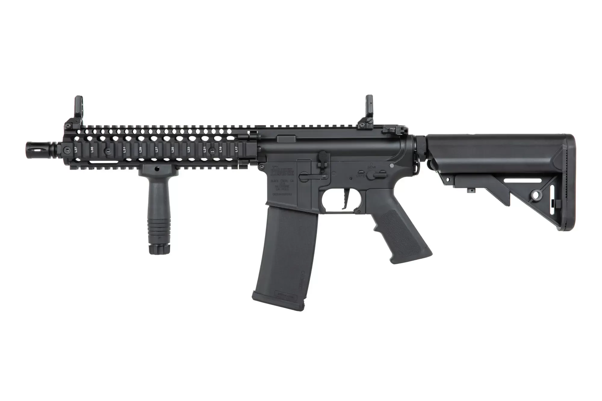 Airsoftová puška Specna Arms Daniel Defense® MK18 SA-P19 Prime™ HAL™ ETU s bezkartáčovým motorem - černá