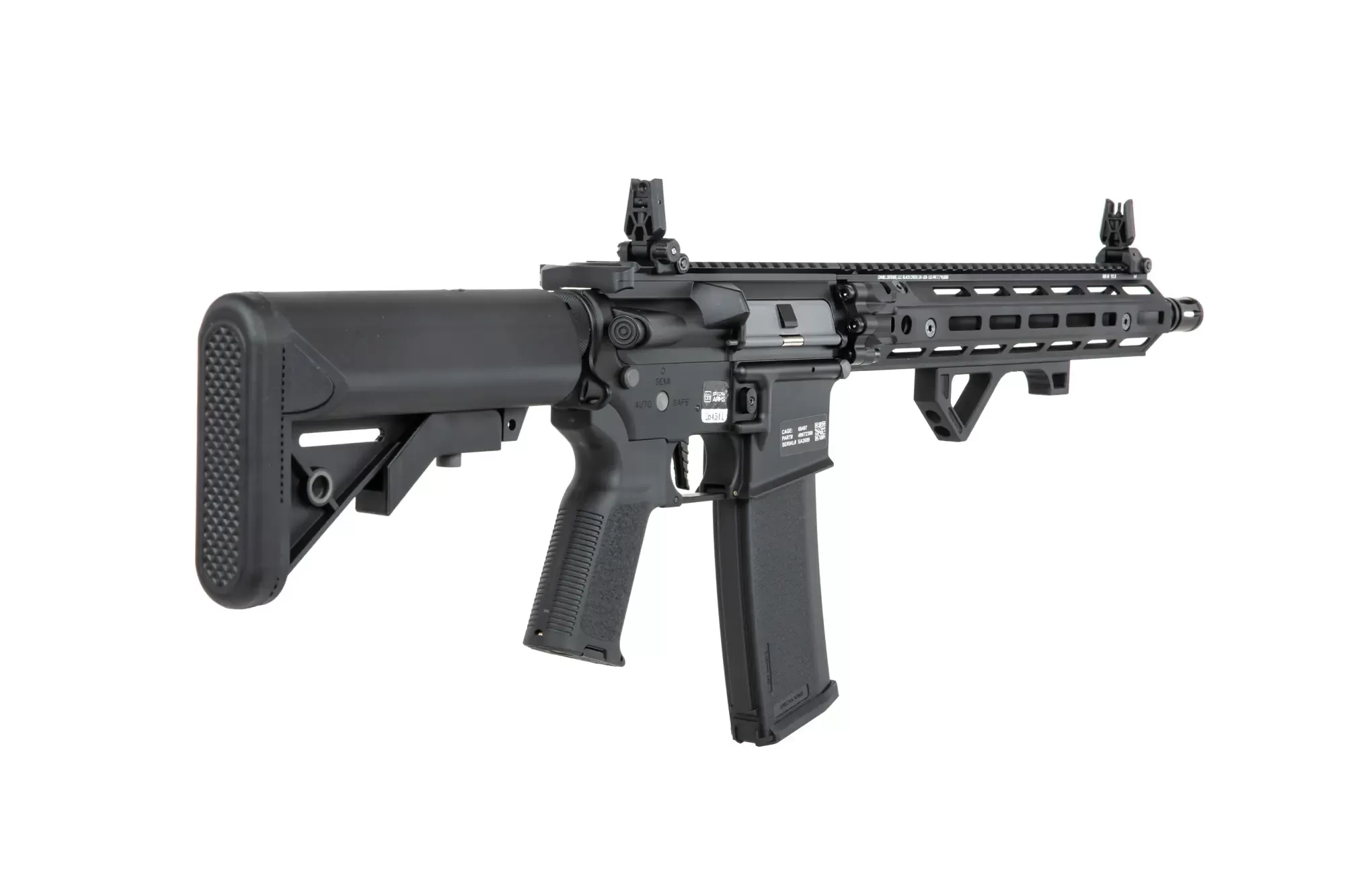 Airsoftová puška Specna Arms Daniel Defense® RIS III 12,5'' SA-P28 Prime™ HAL™ ETU s bezkartáčovým motorem - černá
