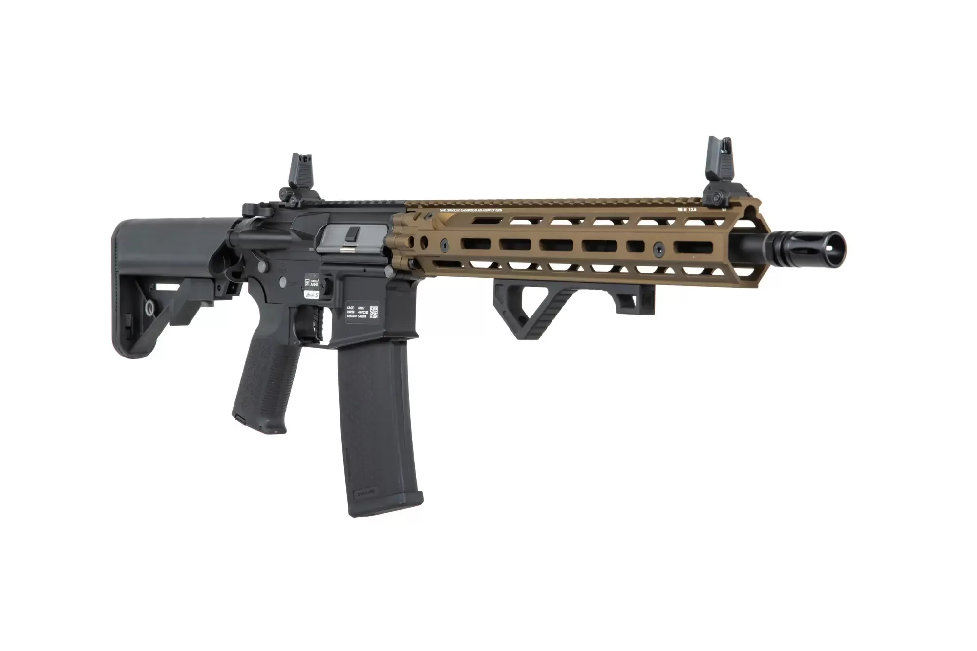 Airsoftová puška Specna Arms Daniel Defense® RIS III 12,5'' SA-P28 Prime™ HAL™ ETU s bezkartáčovým motorem - Chaos Bronze