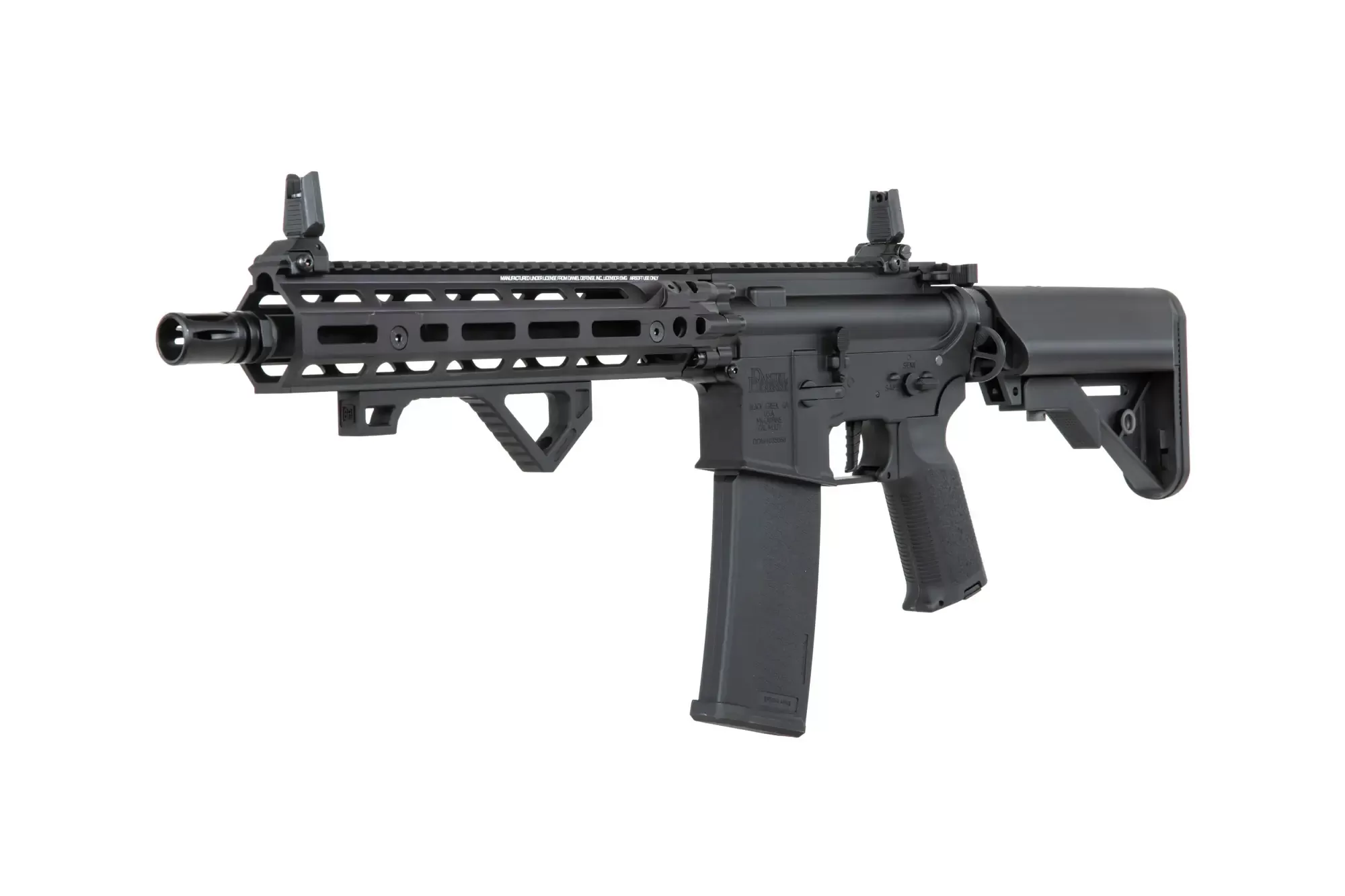 Airsoftová puška Specna Arms Daniel Defense® RIS III 10,5'' SA-P27 Prime™ HAL™ ETU s bezkomutátorovým motorem Černá
