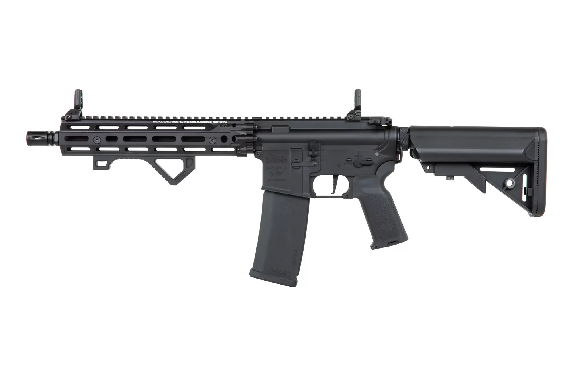 Airsoftová puška Specna Arms Daniel Defense® RIS III 10,5'' SA-P27 Prime™ HAL™ ETU s bezkomutátorovým motorem Černá