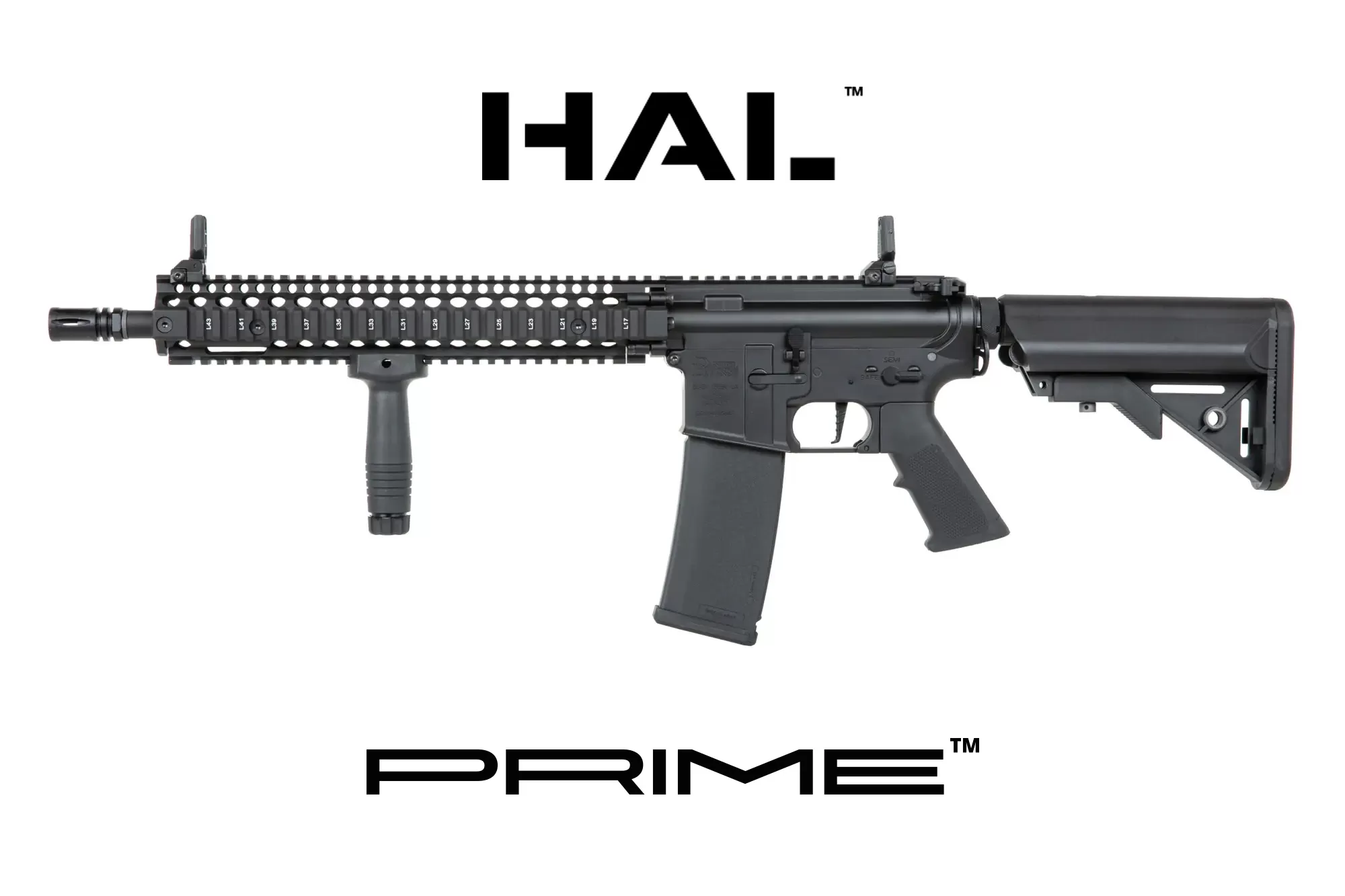 Airsoftová puška Specna Arms Daniel Defense® MK18 SA-P26 Prime™ HAL™ ETU s bezkartáčovým motorem - černá