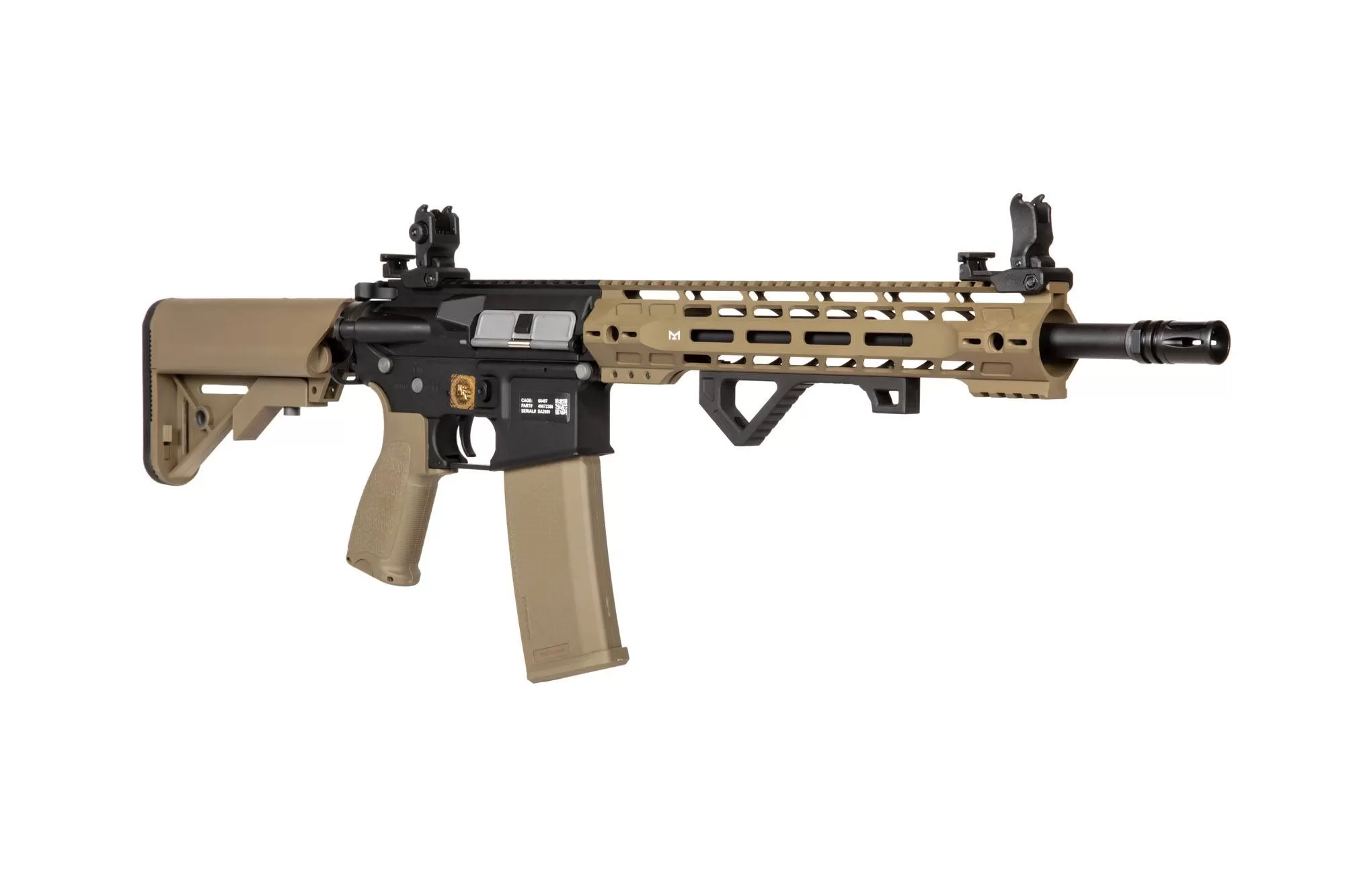 Airsoftová puška Specna Arms RRA SA-P14 Prime™ HAL™ ETU s bezkartáčovým motorem - Half-Tan