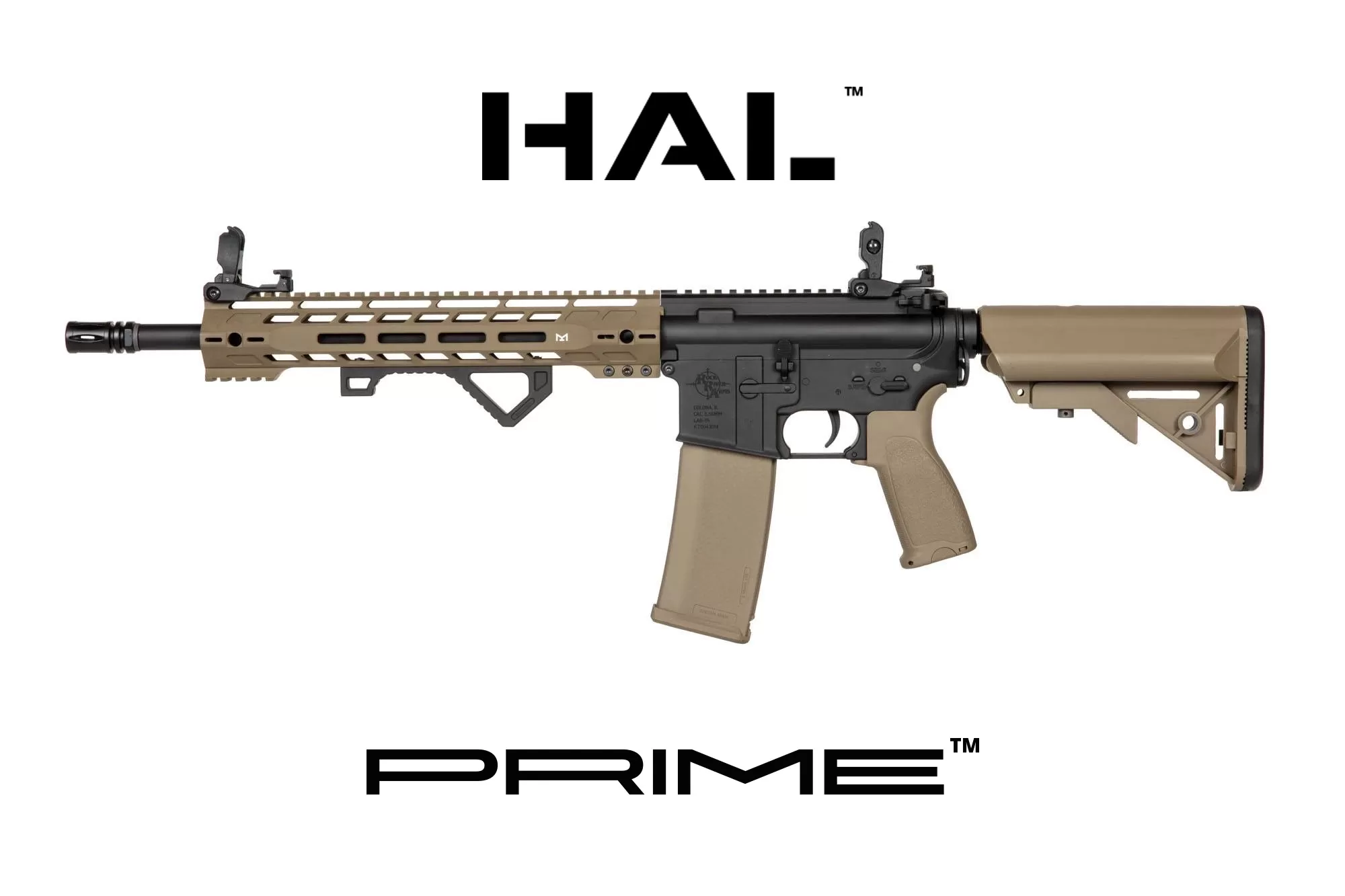 Airsoftová puška Specna Arms RRA SA-P14 Prime™ HAL™ ETU s bezkartáčovým motorem - Half-Tan