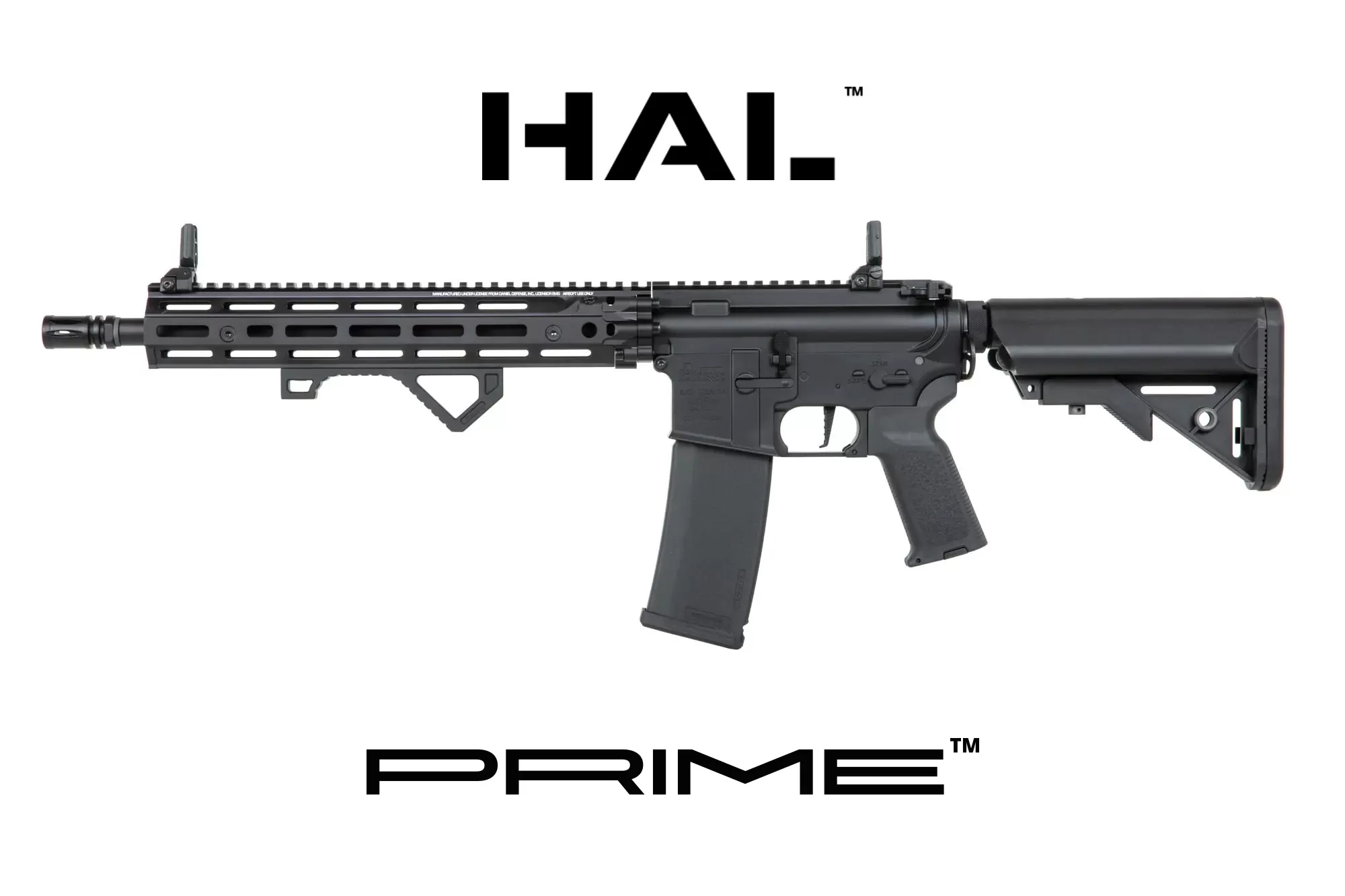 Airsoftová puška Specna Arms Daniel Defense® RIS III 12,5'' SA-P28 Prime™ HAL™ ETU s bezkartáčovým motorem - černá