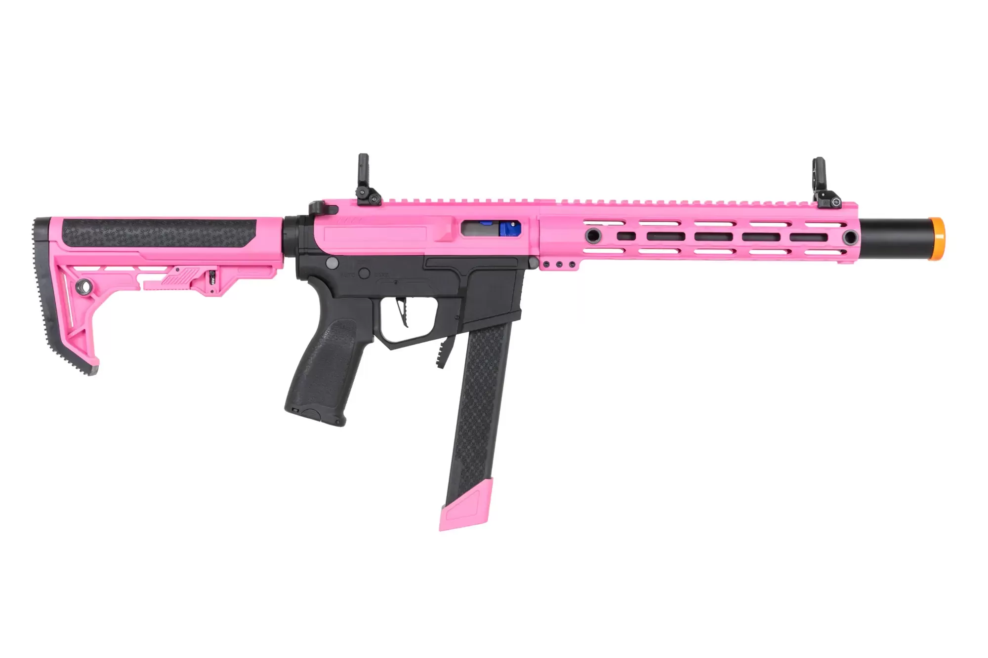 Airsoftová zbraň Specna Arms SA-FX02 FLEX™ HAL ETU (oranžové úsťové ústrojí) - růžová