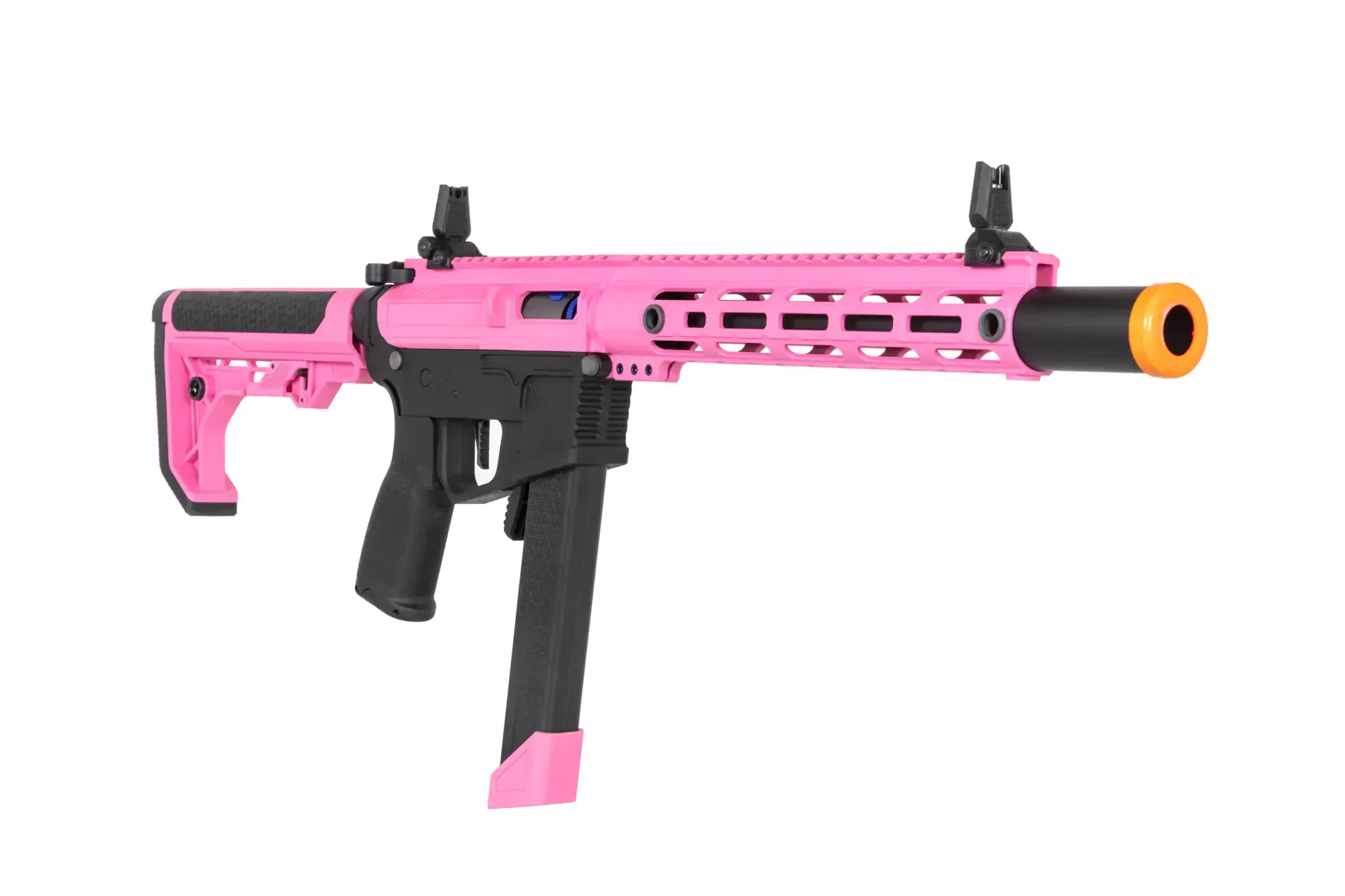 Airsoftová zbraň Specna Arms SA-FX02 FLEX™ HAL ETU (oranžové úsťové ústrojí) - růžová