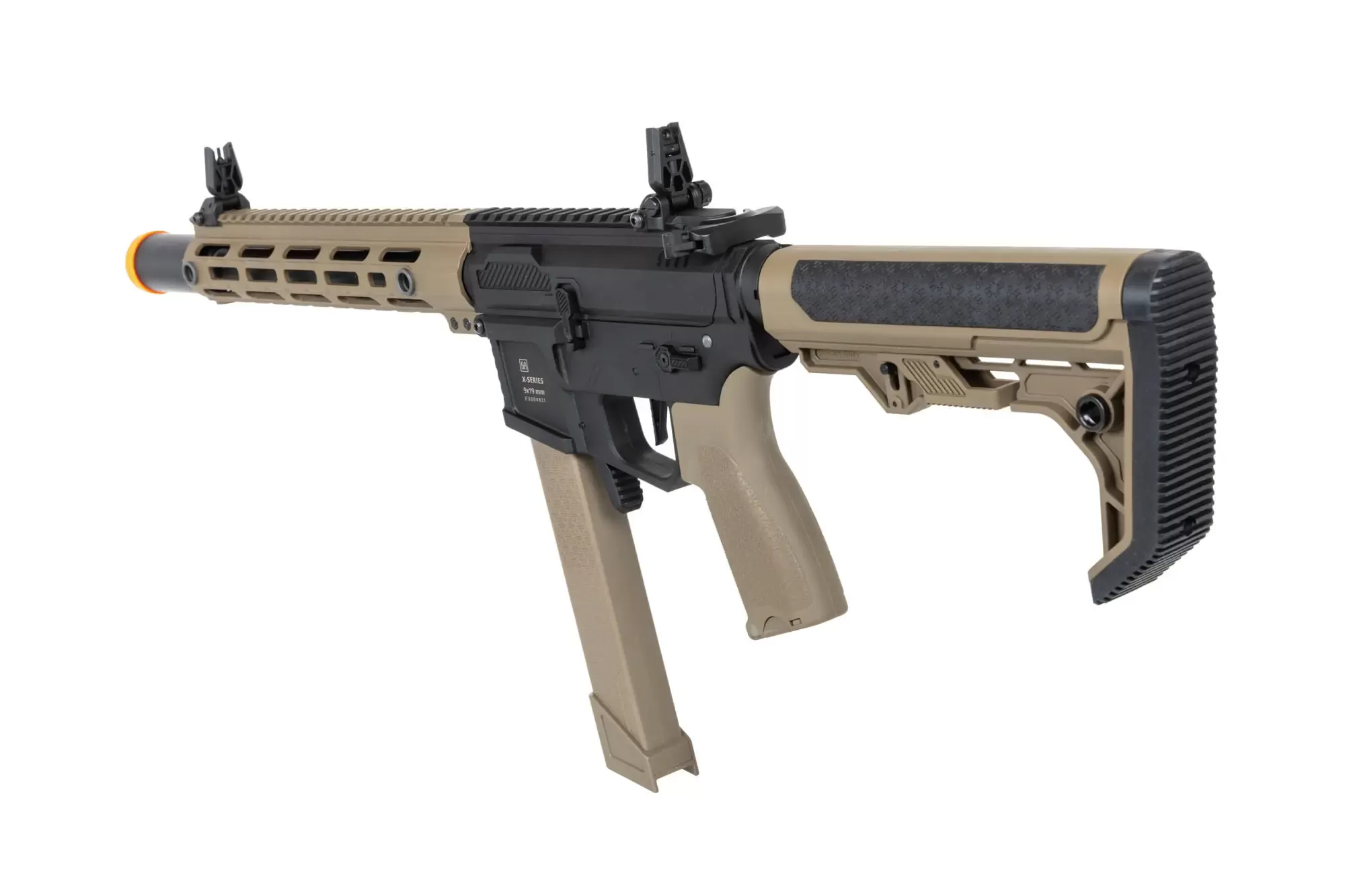 Airsoftová zbraň Specna Arms SA-FX02 FLEX™ HAL ETU (oranžové úsťové ústrojí) - Half-Tan