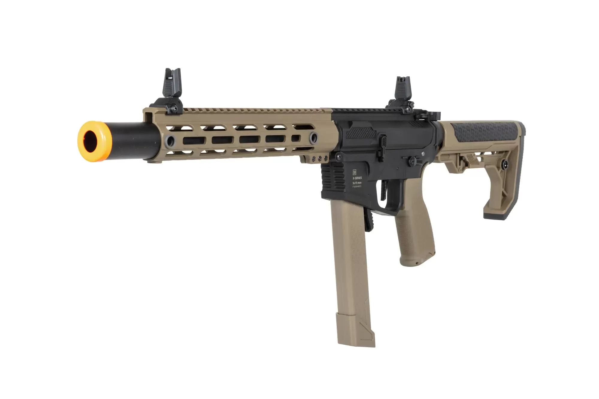 Airsoftová zbraň Specna Arms SA-FX02 FLEX™ HAL ETU (oranžové úsťové ústrojí) - Half-Tan