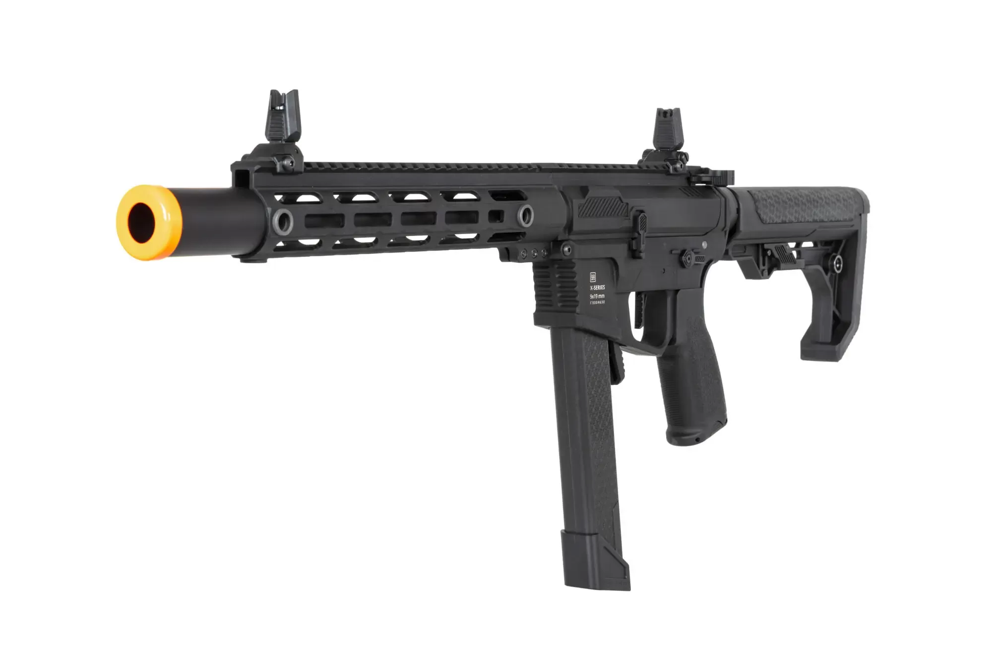 Airsoftová zbraň Specna Arms SA-FX02 FLEX™ HAL ETU (oranžové úsťové ústrojí) - černá