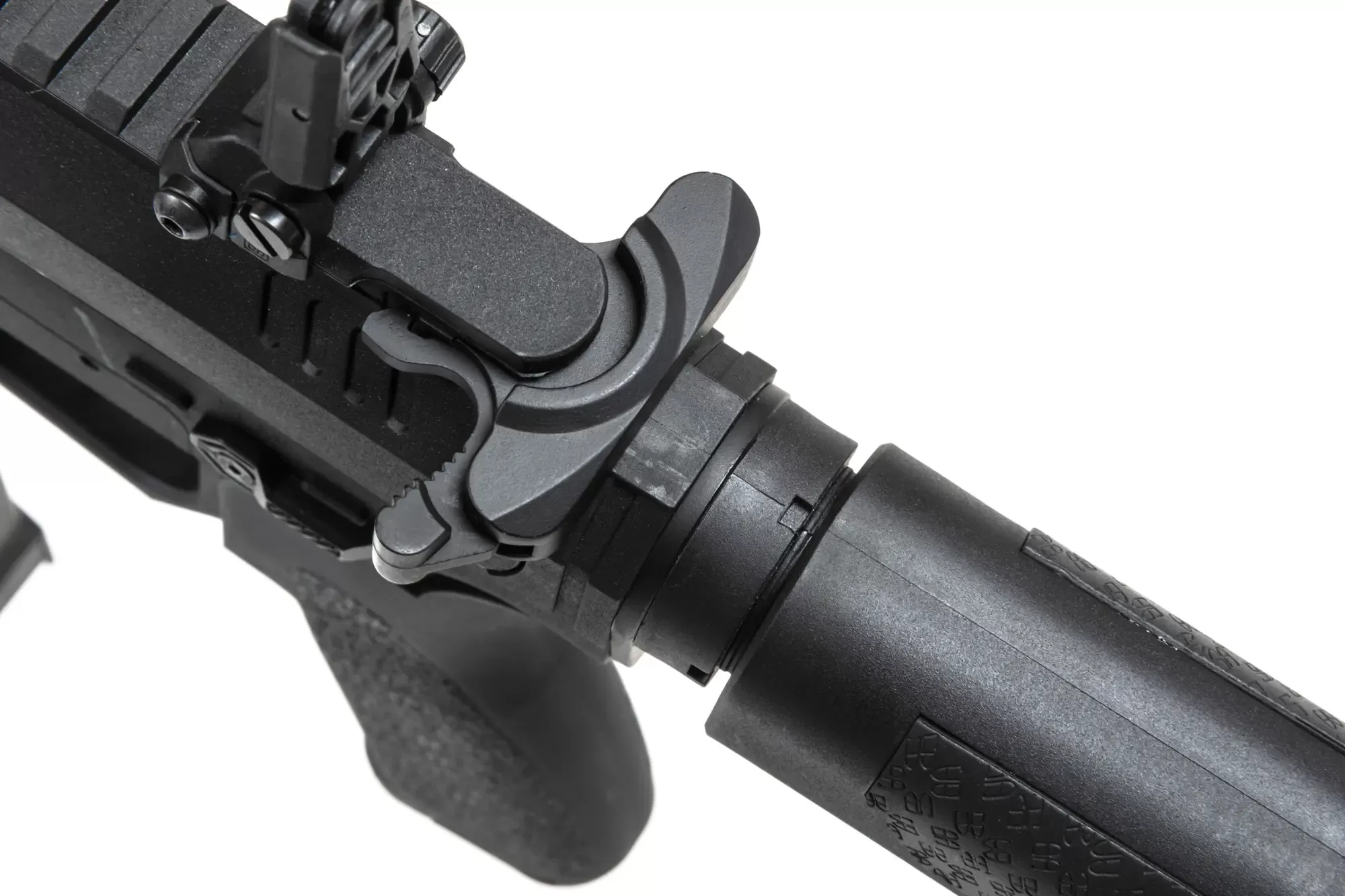 Airsoftová zbraň Specna Arms SA-FX02 FLEX™ HAL ETU (oranžové úsťové ústrojí) - černá