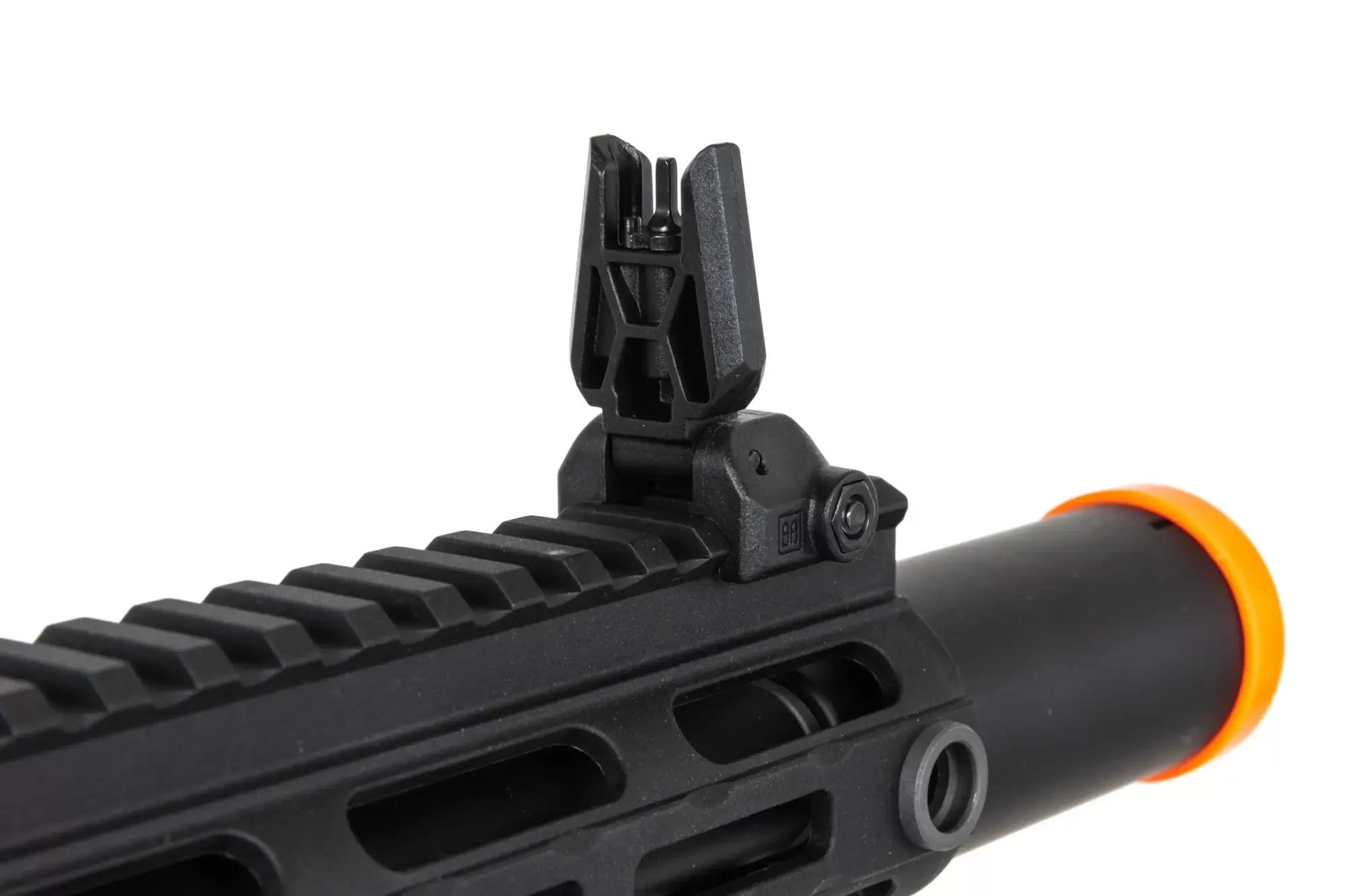 Airsoftová zbraň Specna Arms SA-FX02 FLEX™ HAL ETU (oranžové úsťové ústrojí) - černá