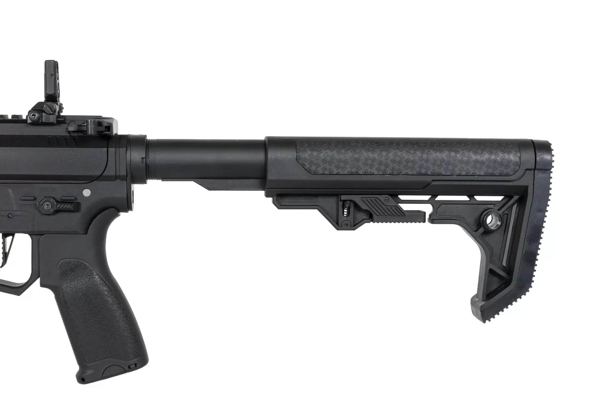 Airsoftová zbraň Specna Arms SA-FX02 FLEX™ HAL ETU (oranžové úsťové ústrojí) - černá