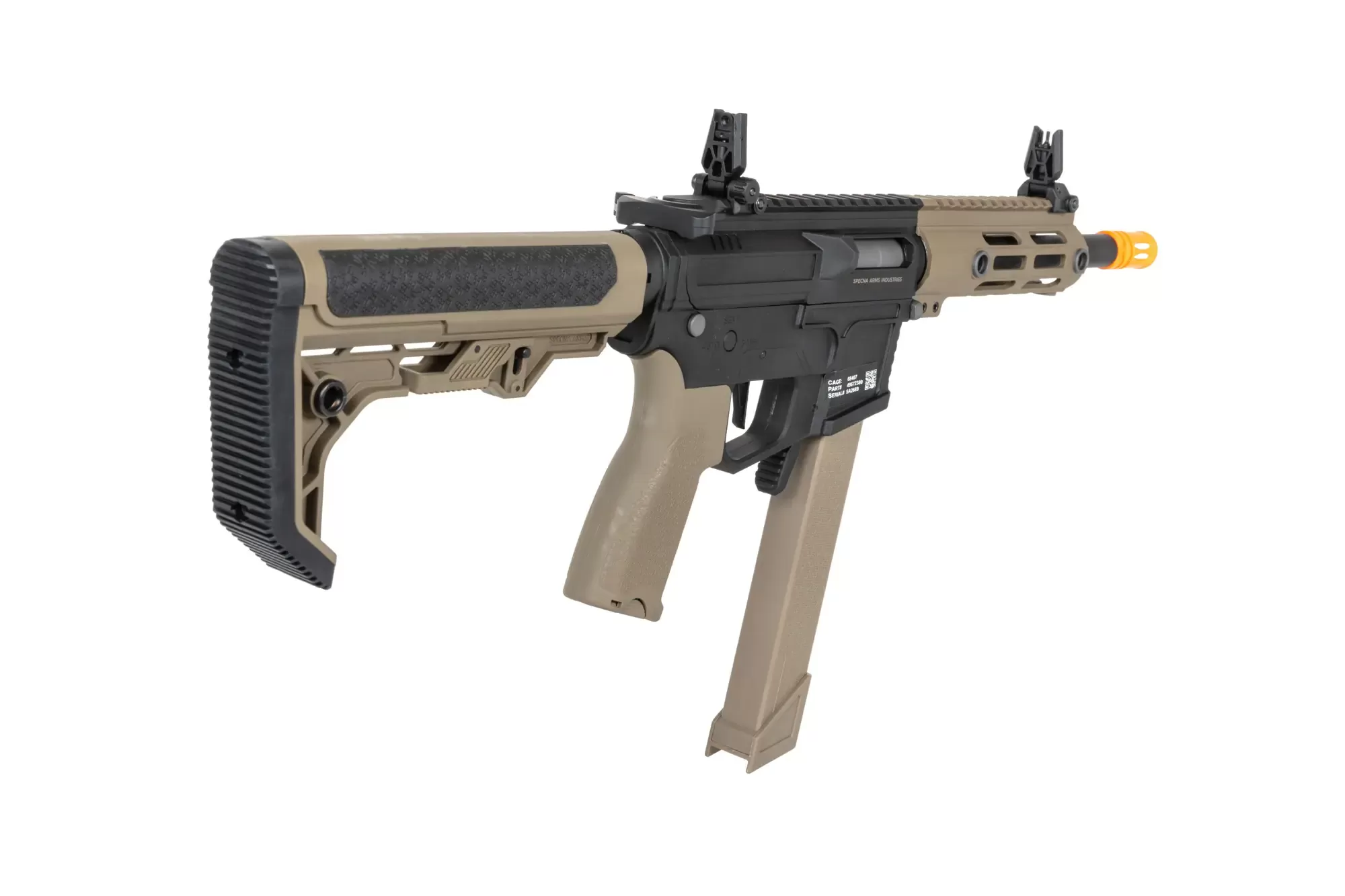 Airsoftová zbraň Specna Arms SA-FX01 FLEX™ HAL ETU (oranžové úsťové ústrojí) - Half-Tan
