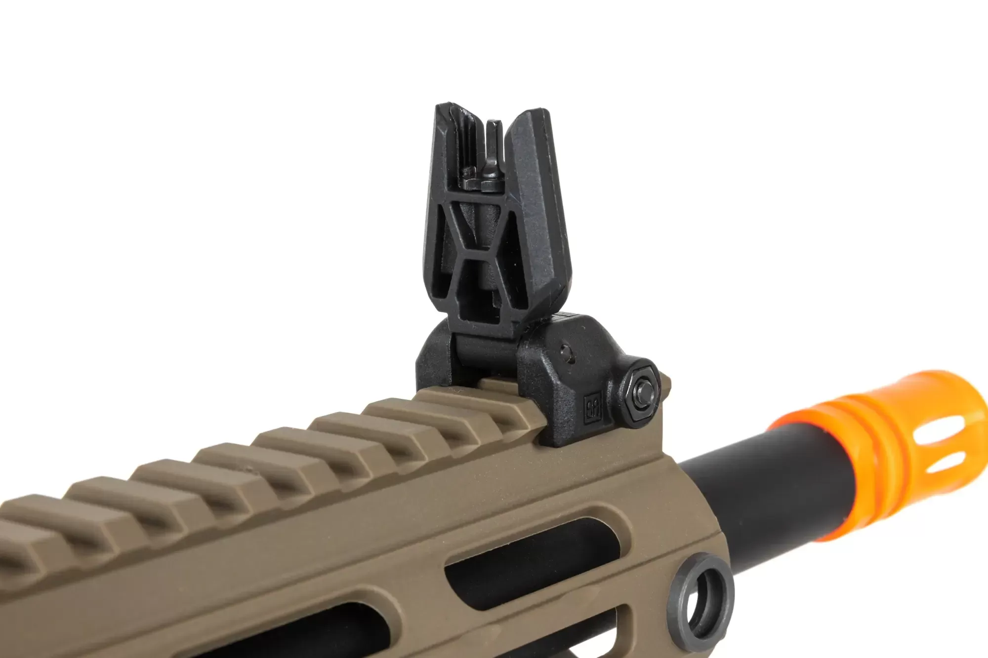 Airsoftová zbraň Specna Arms SA-FX01 FLEX™ HAL ETU (oranžové úsťové ústrojí) - Half-Tan