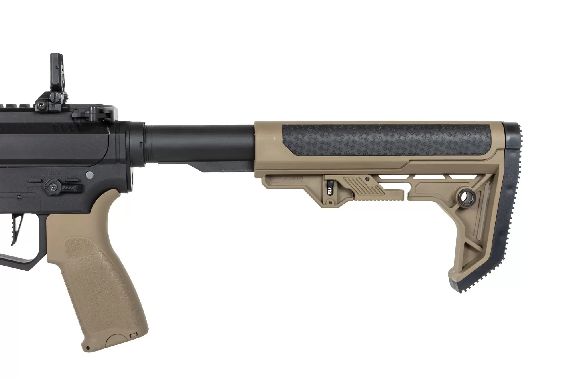 Airsoftová zbraň Specna Arms SA-FX01 FLEX™ HAL ETU (oranžové úsťové ústrojí) - Half-Tan