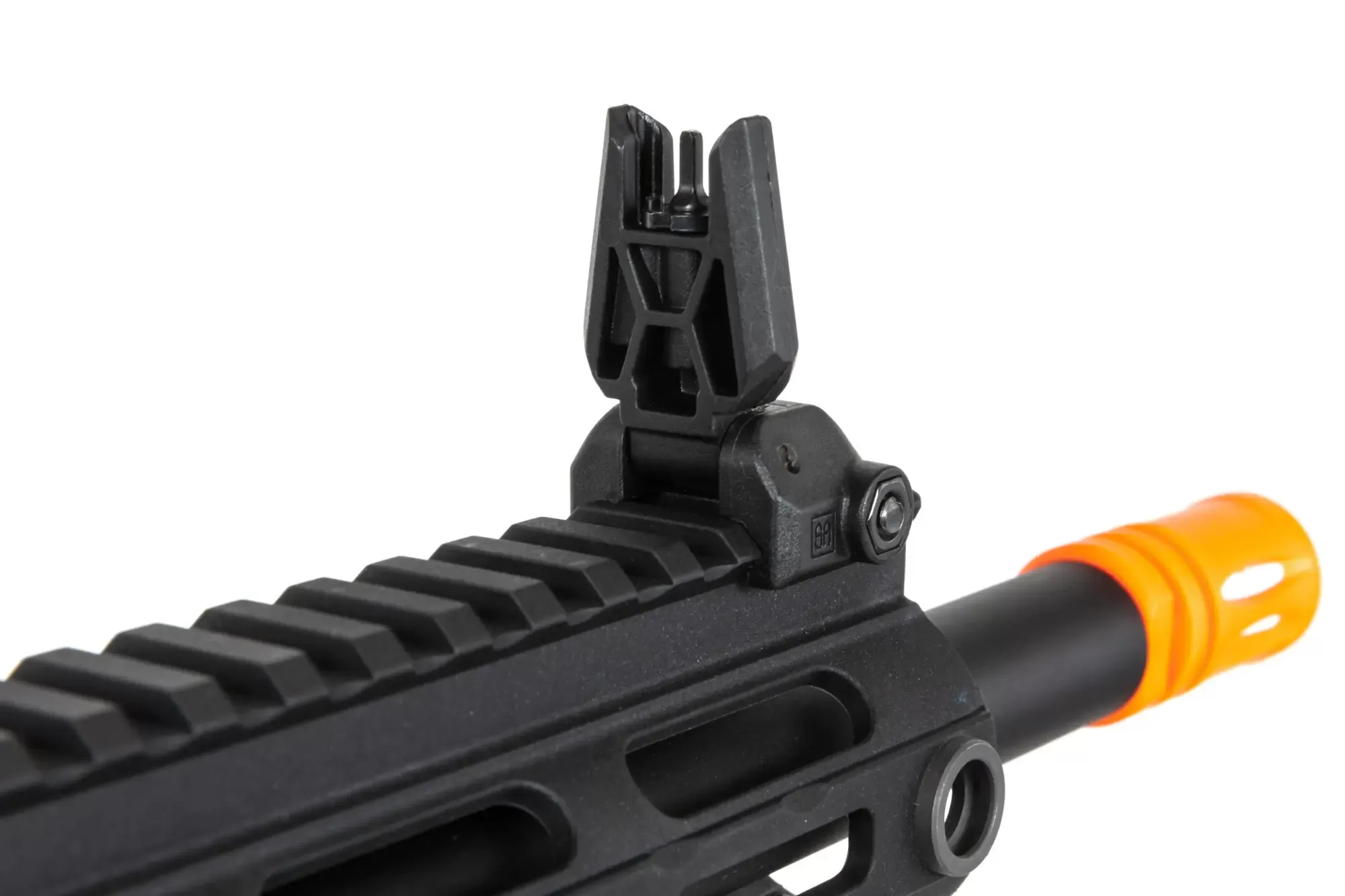 Airsoftová zbraň Specna Arms SA-FX01 FLEX™ HAL ETU (oranžové úsťové ústrojí) - černá