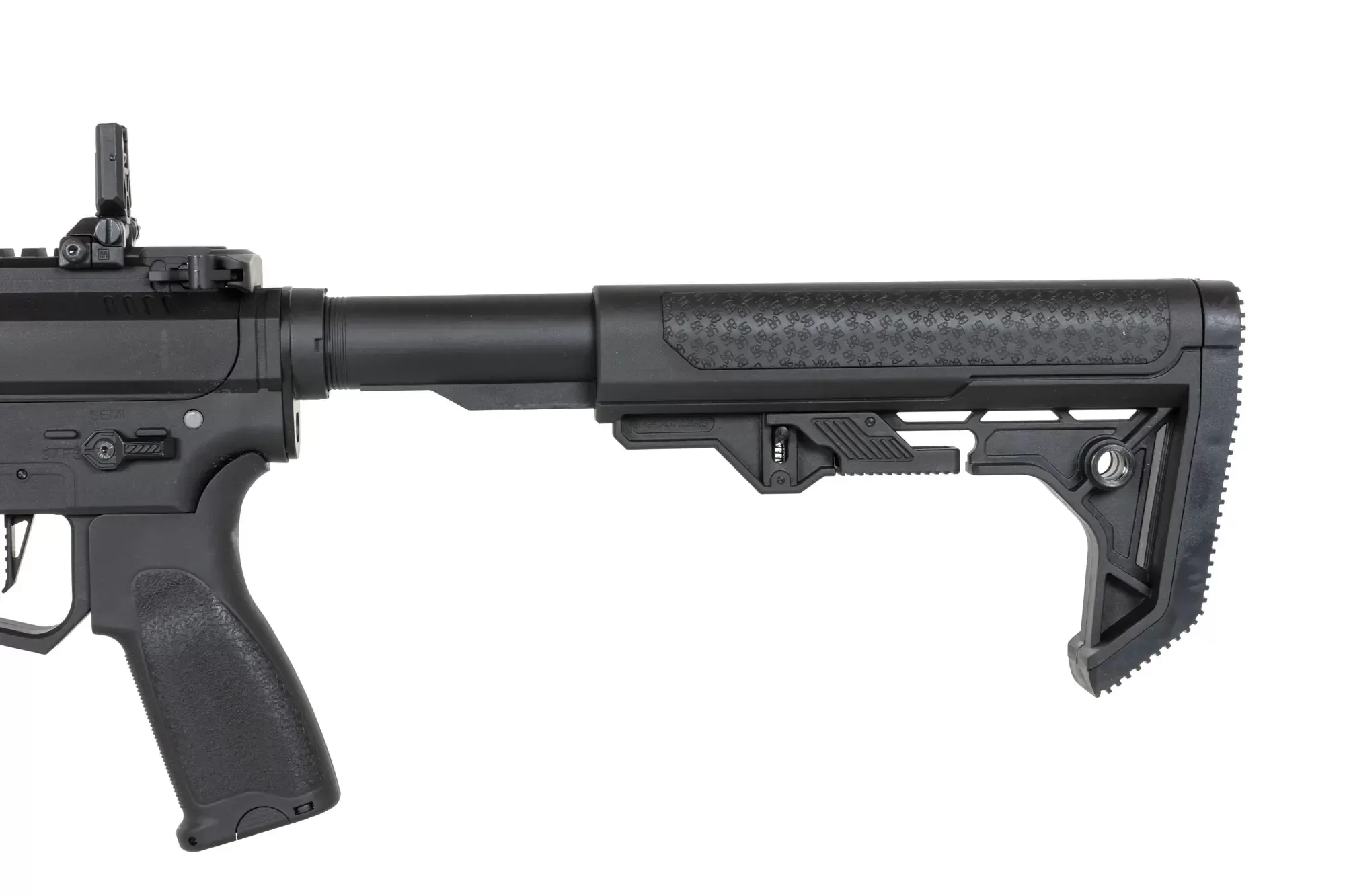 Airsoftová zbraň Specna Arms SA-FX01 FLEX™ HAL ETU (oranžové úsťové ústrojí) - černá