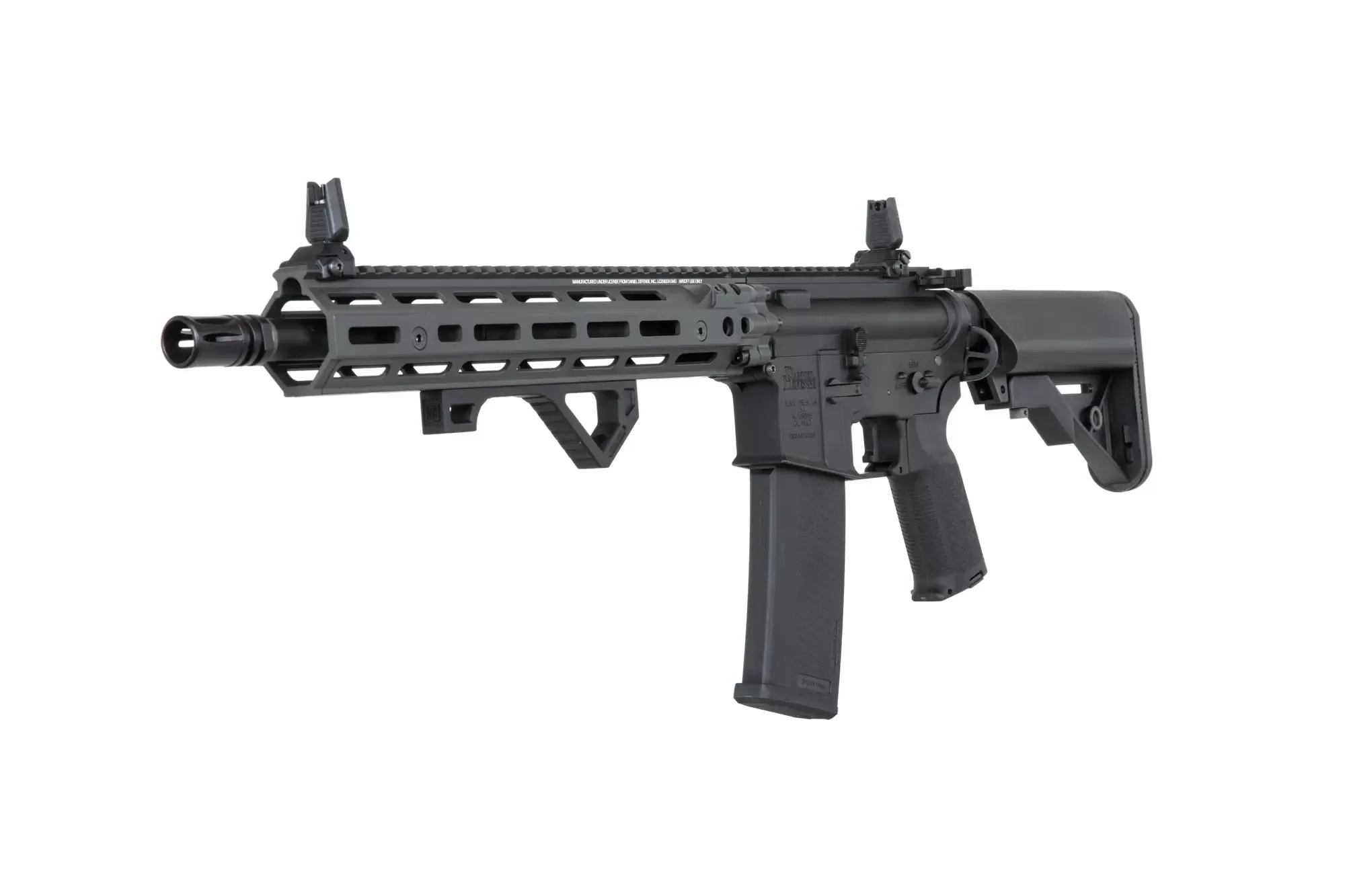 Airsoftová zbraň Specna Arms Daniel Defense® RIS III 12.5'' SA-P28 Prime™ Kestrel™ ETU s bezkartáčovým motorem - šedá