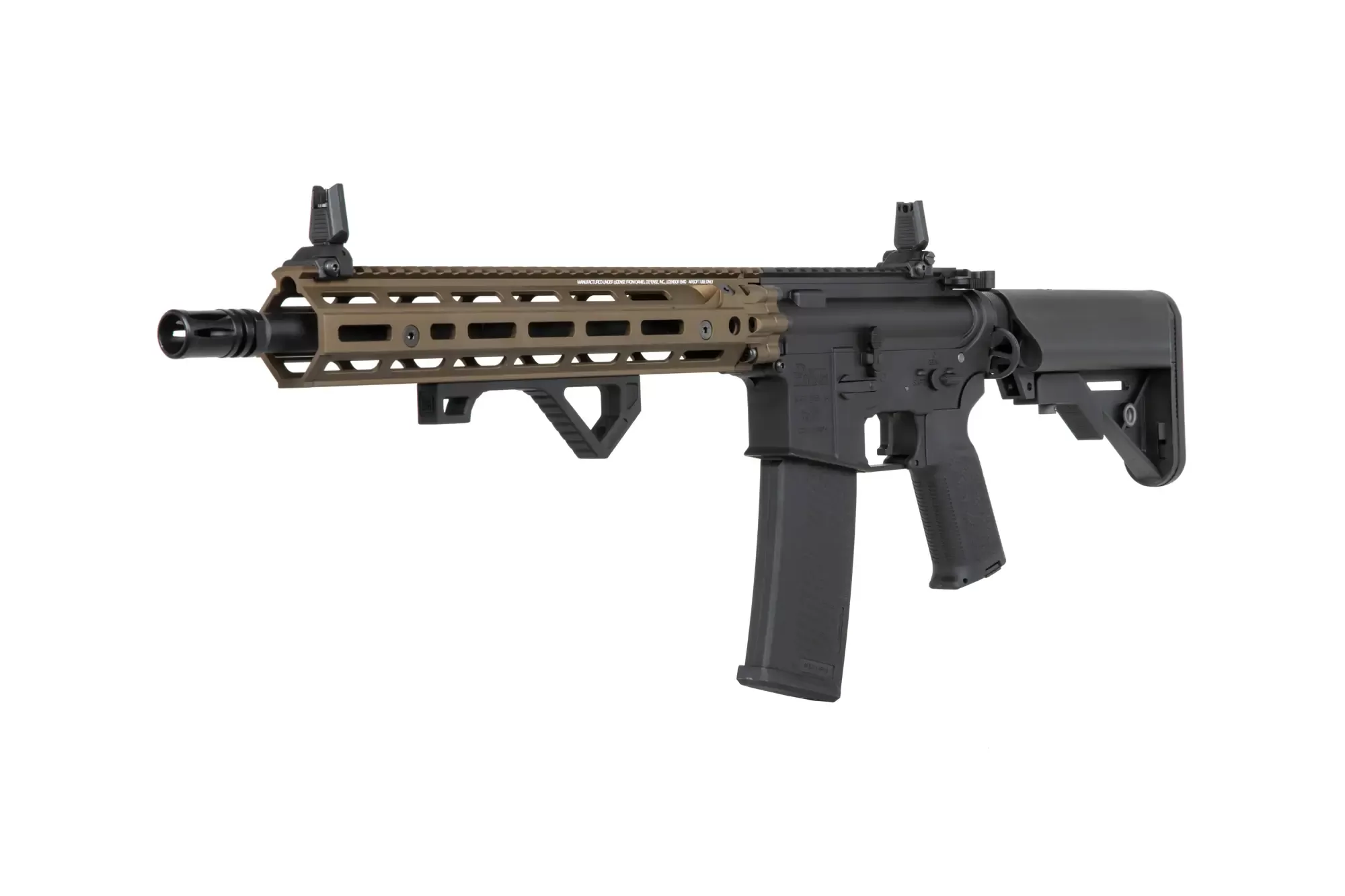 Airsoftová zbraň Specna Arms Daniel Defense® RIS III 12.5'' SA-P28 Prime™ Kestrel™ ETU s bezkartáčovým motorem - Chaos Bronze