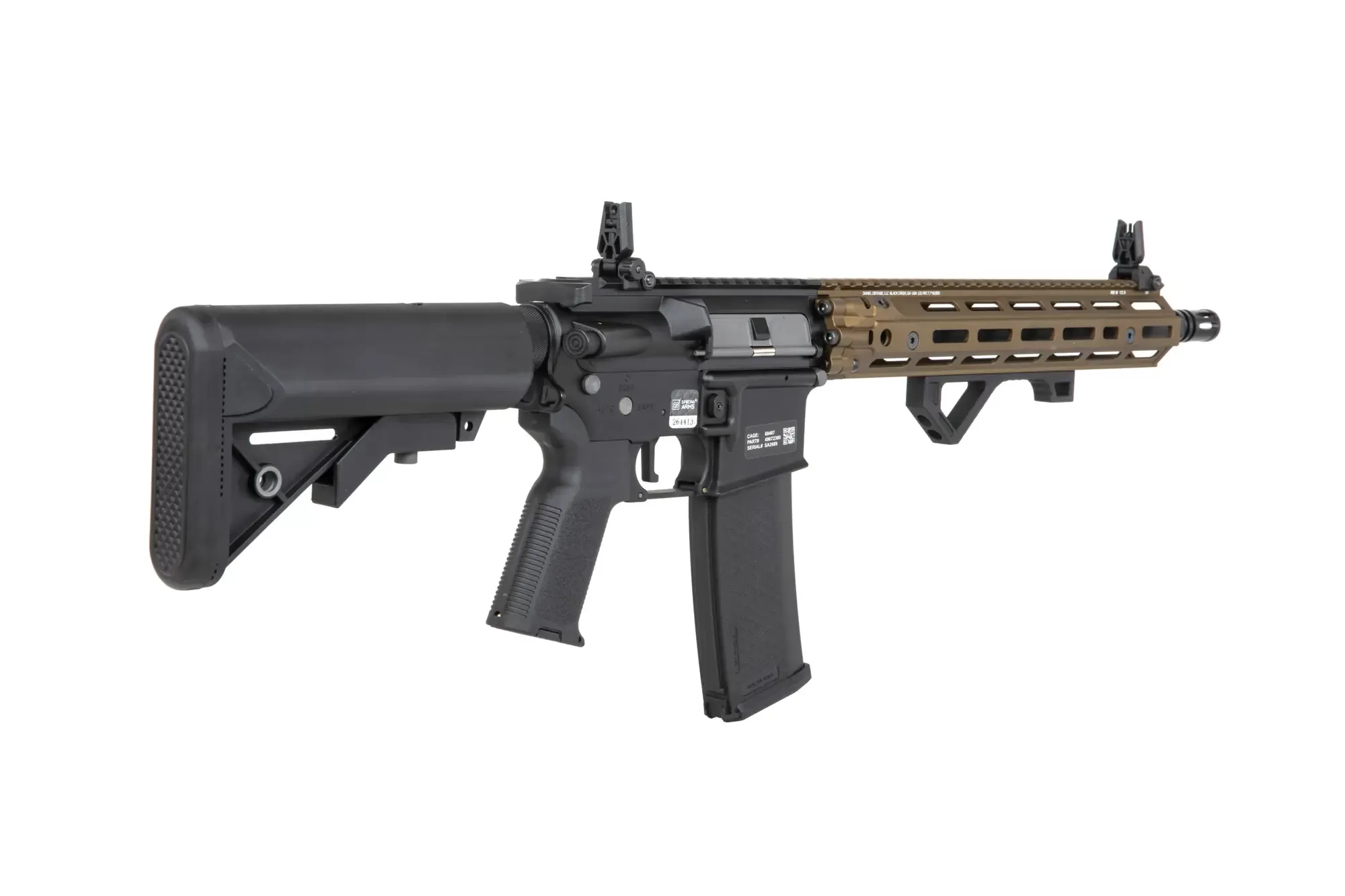 Airsoftová zbraň Specna Arms Daniel Defense® RIS III 12.5'' SA-P28 Prime™ Kestrel™ ETU s bezkartáčovým motorem - Chaos Bronze